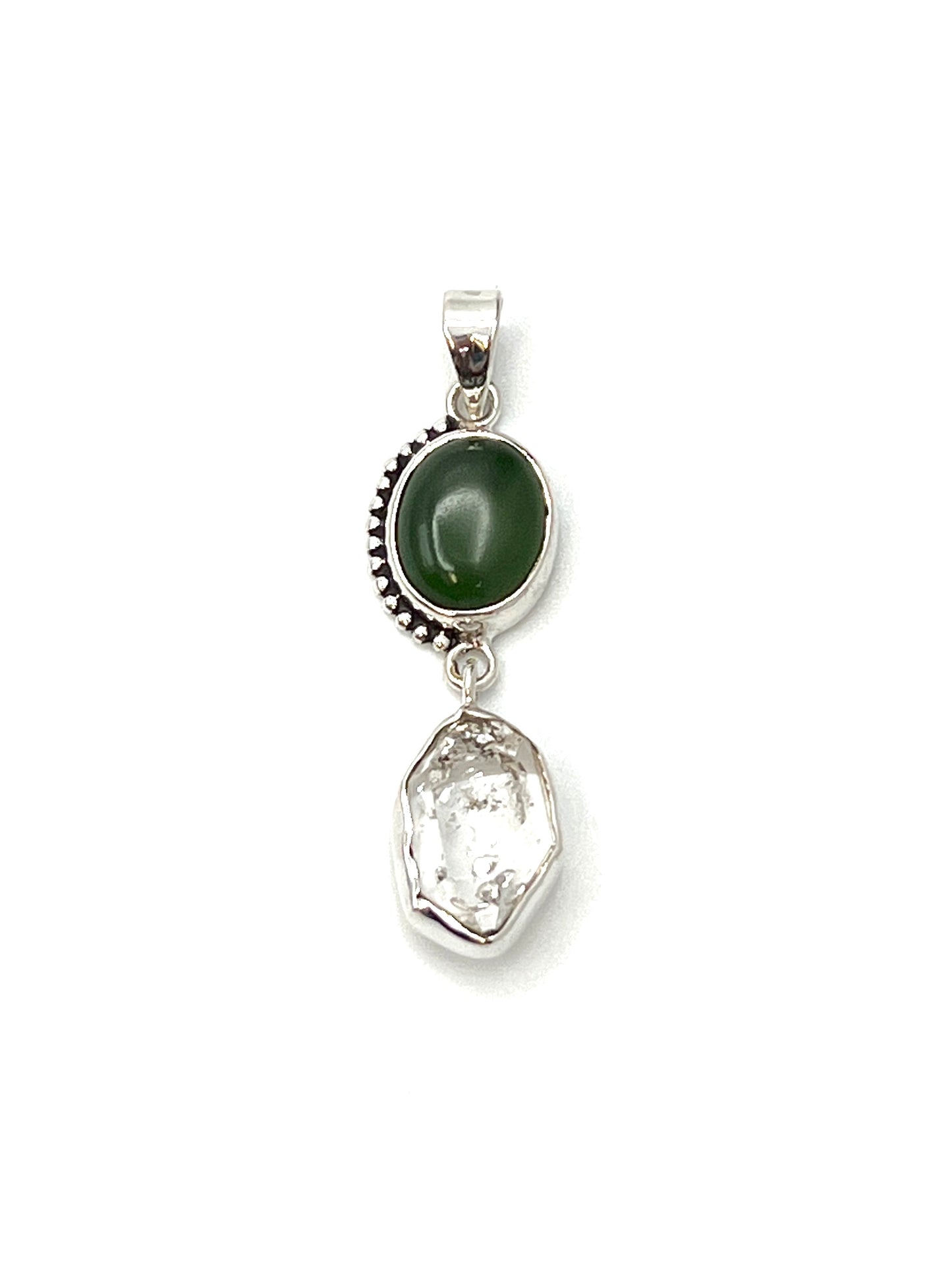 Bali Oval Herkimer Pendants