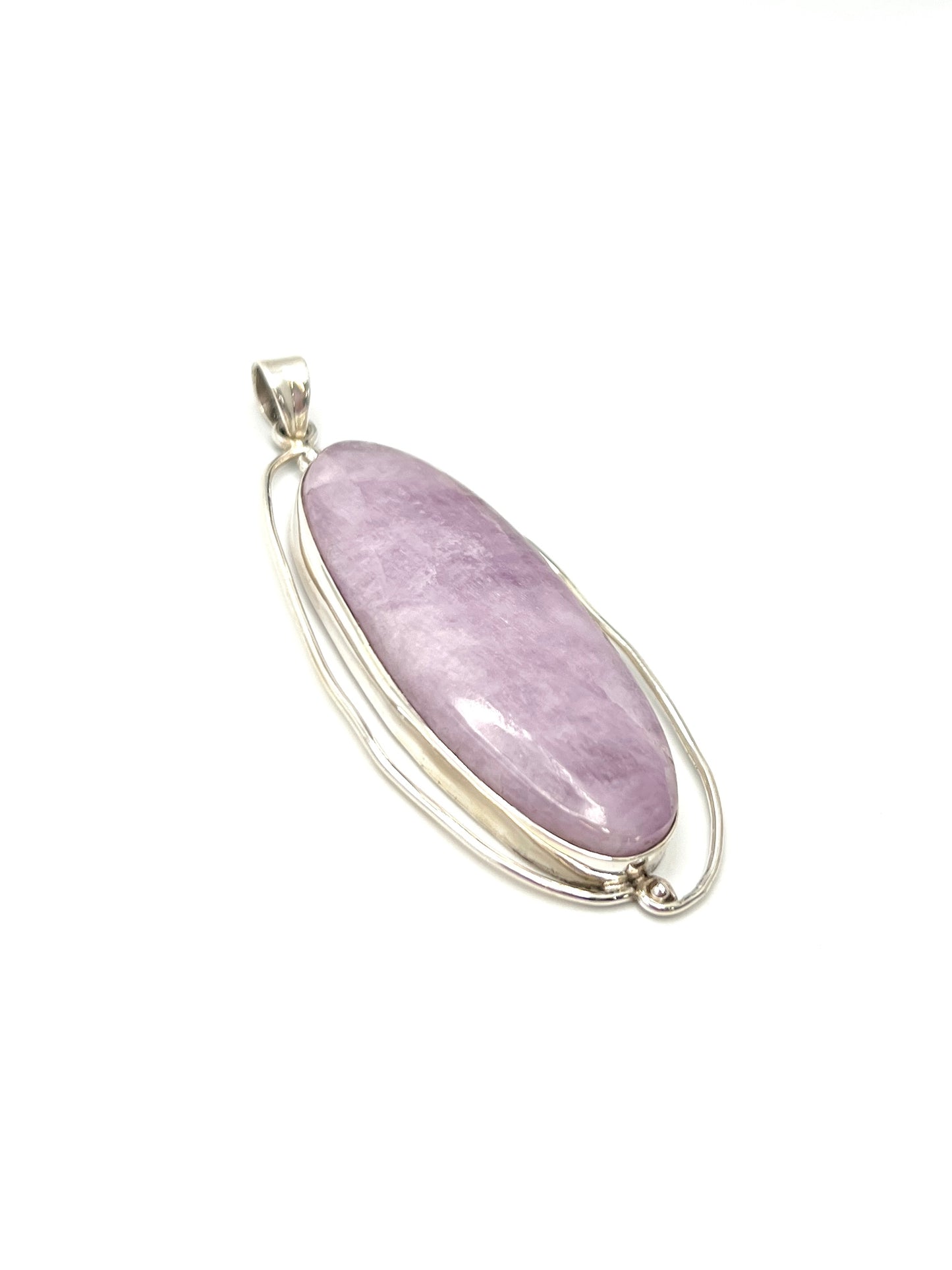 Silver Double Wire Kunzite Pendants
