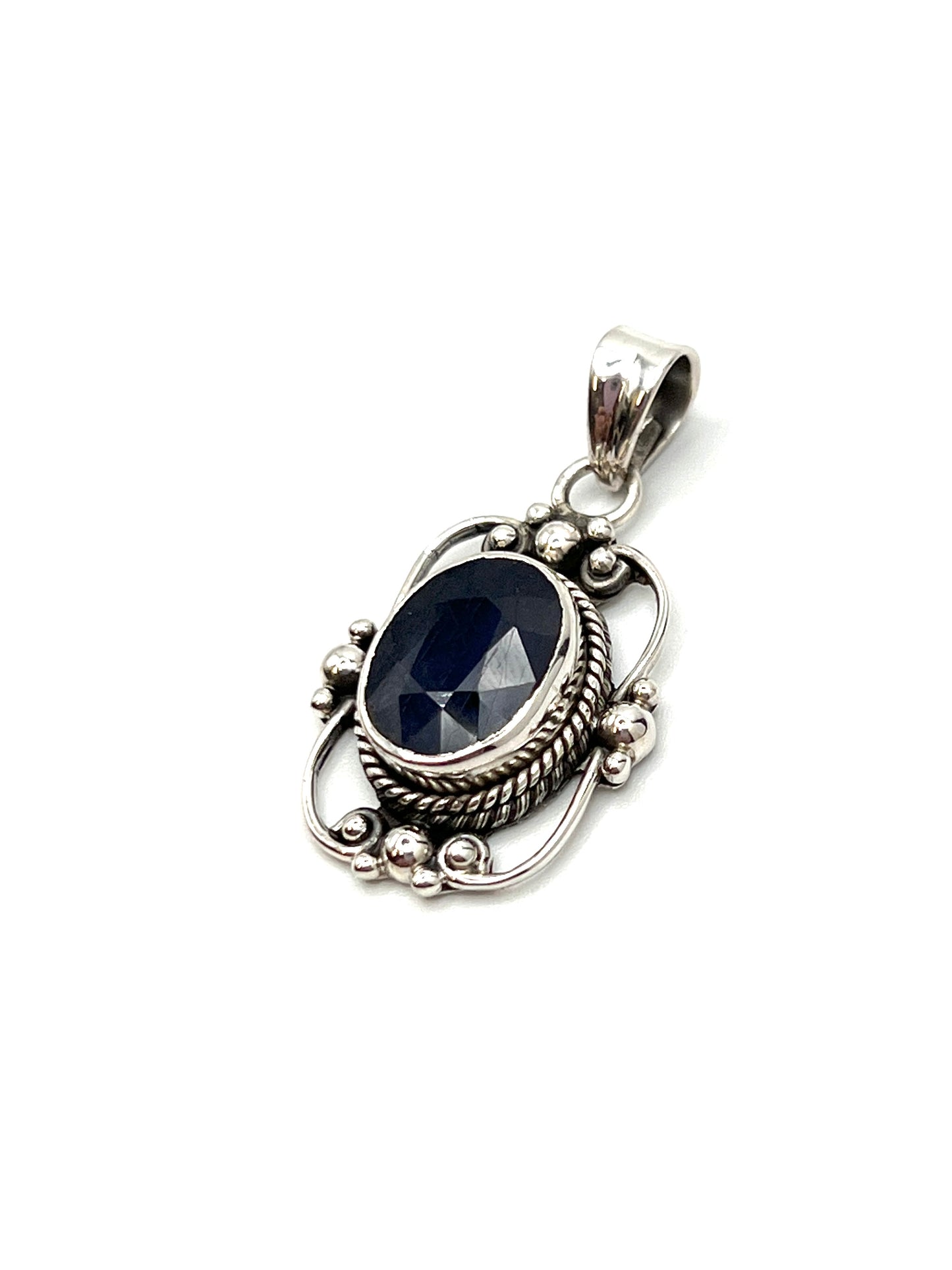 Sterling Silver Victorian Mirror Pendants Premium Stones