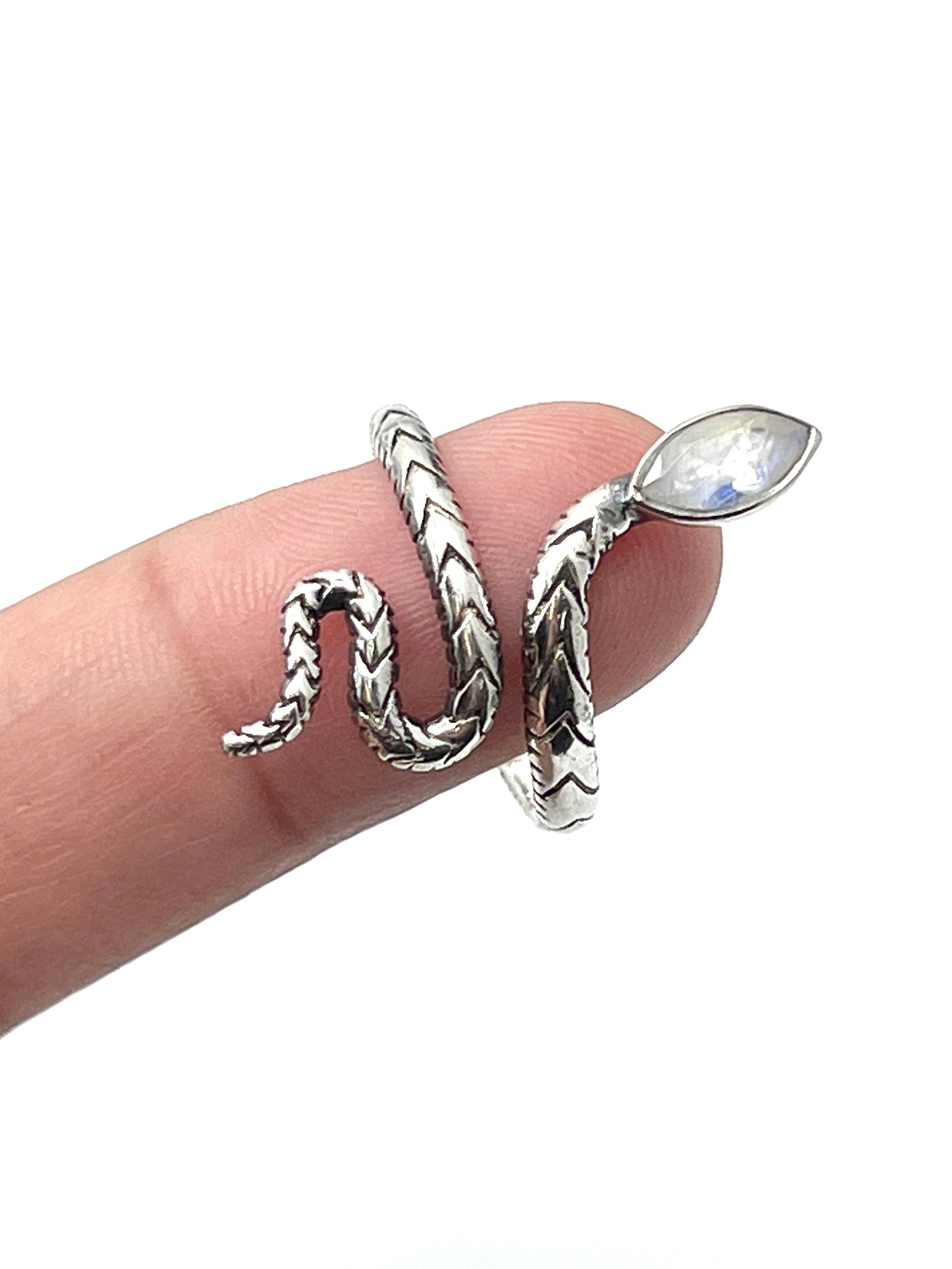 Gemstone Snake Rings