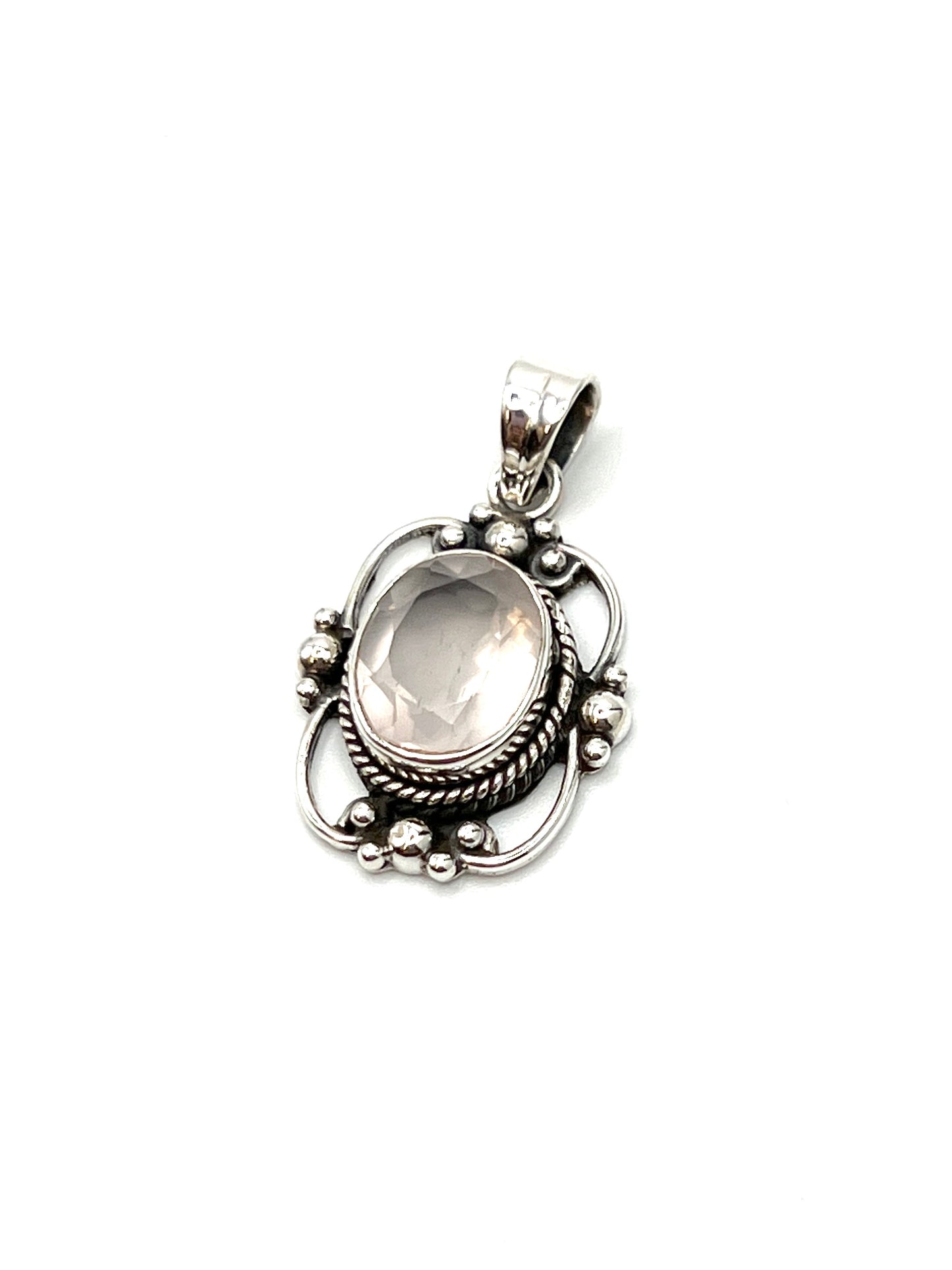 Sterling Silver Victorian Mirror Pendants