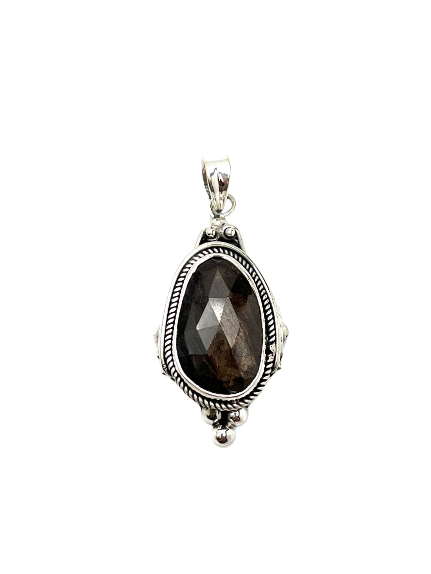 Bali Ball Point Golden Moonstone Pendants