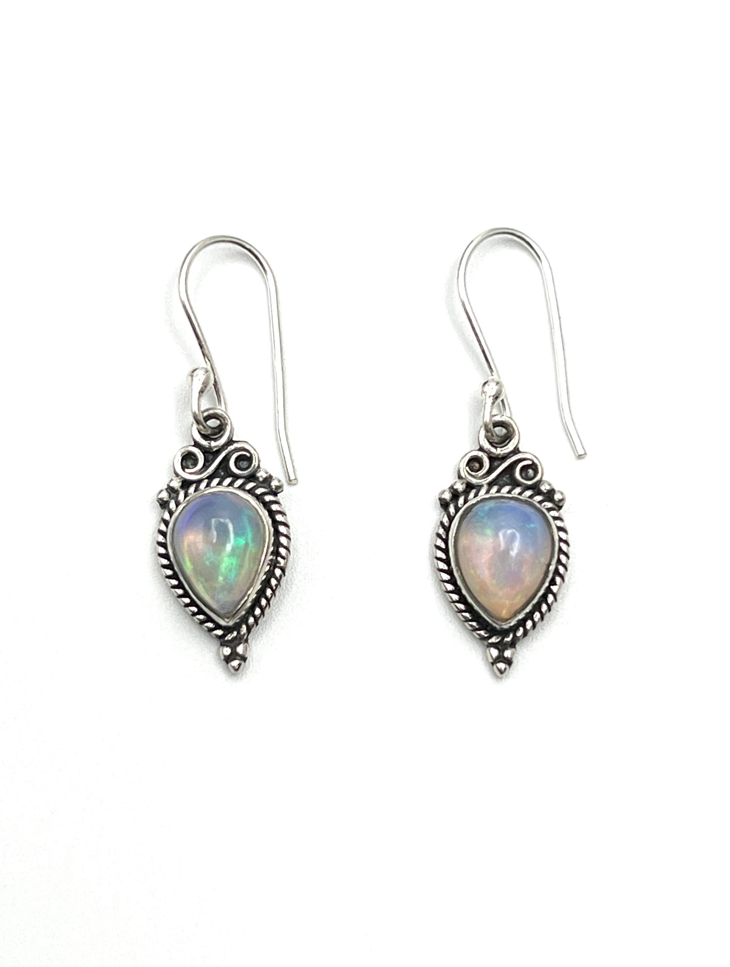 Bali Teardrop Gemstone Earrings