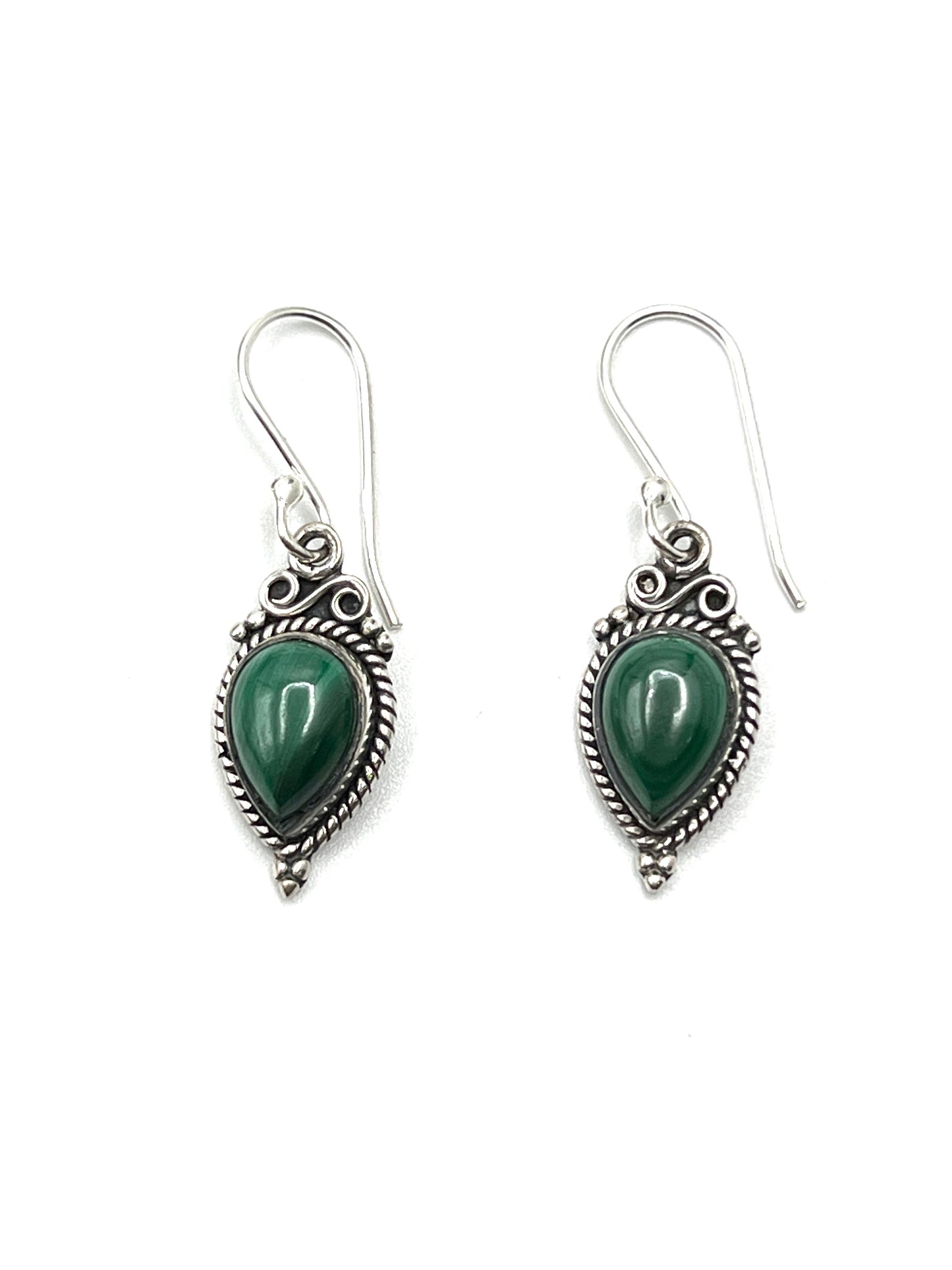 Bali Teardrop Gemstone Earrings