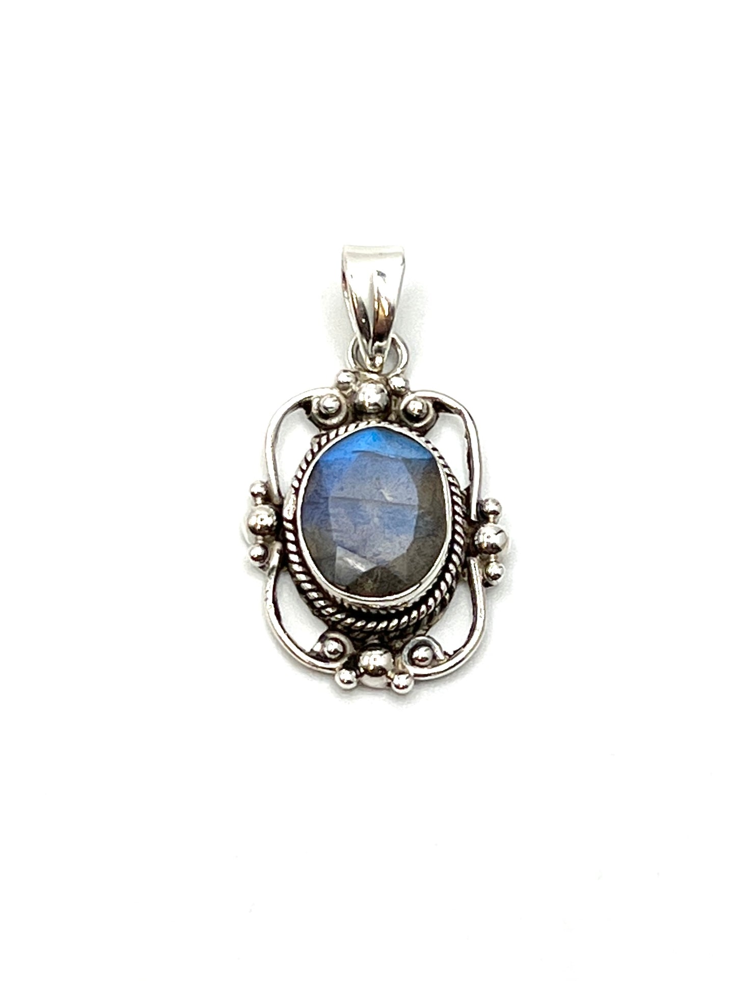Sterling Silver Victorian Mirror Pendants