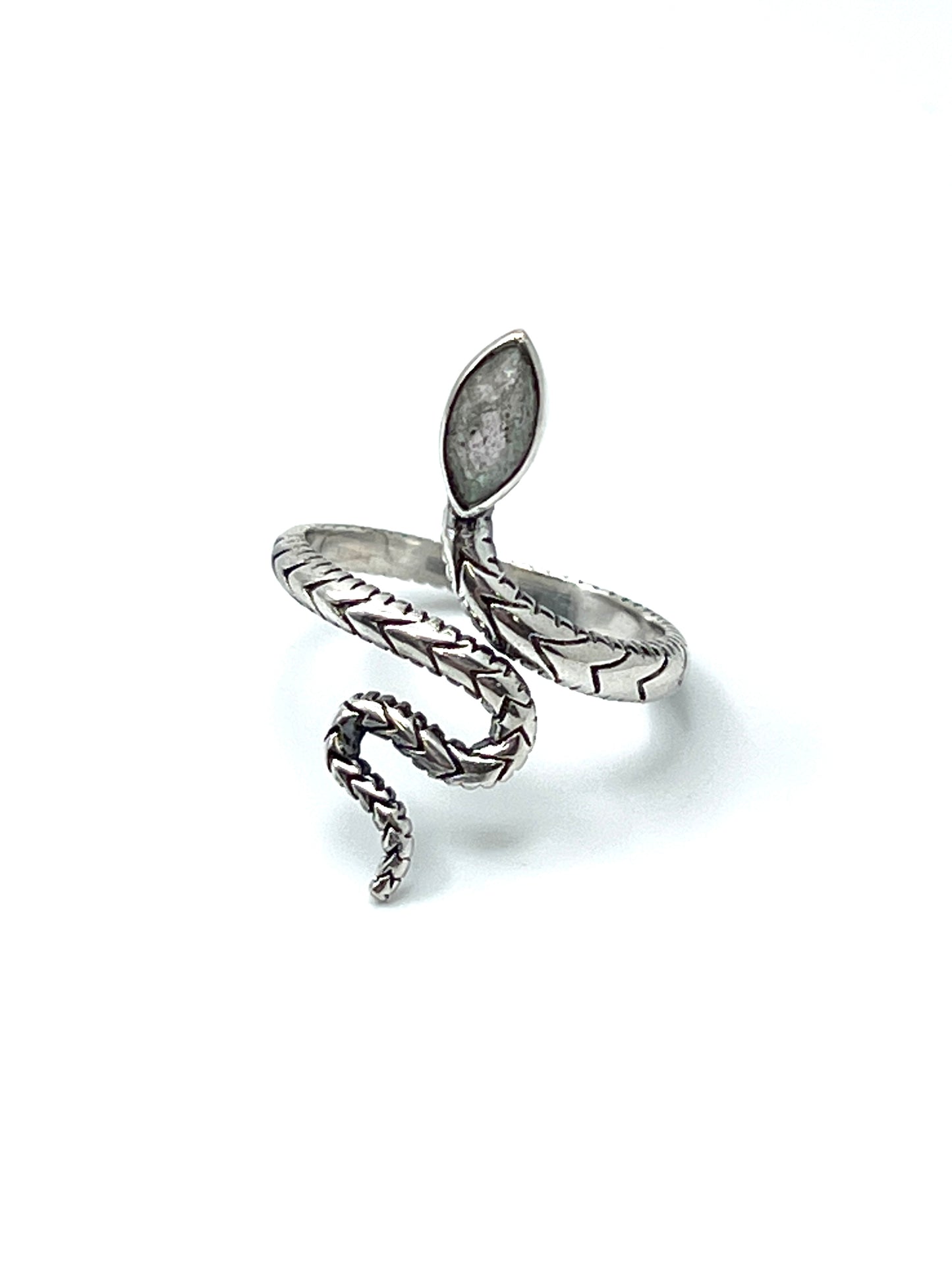 Gemstone Snake Rings