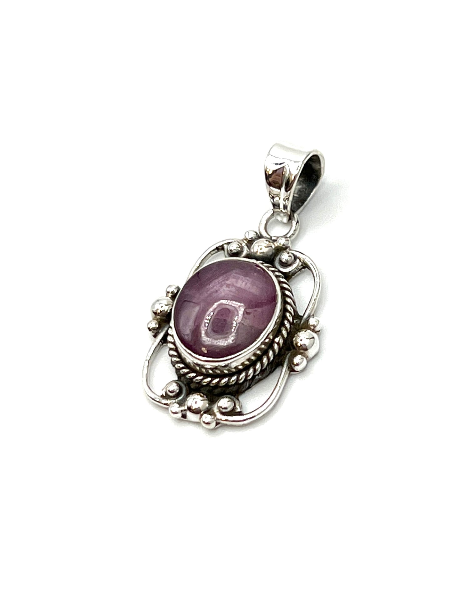 Sterling Silver Victorian Mirror Pendants Premium Stones