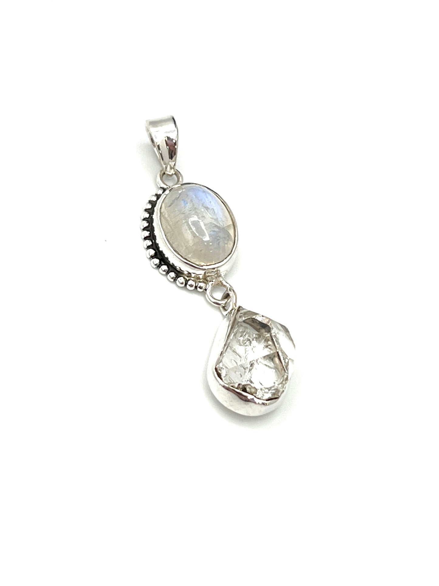 Bali Oval Herkimer Pendants
