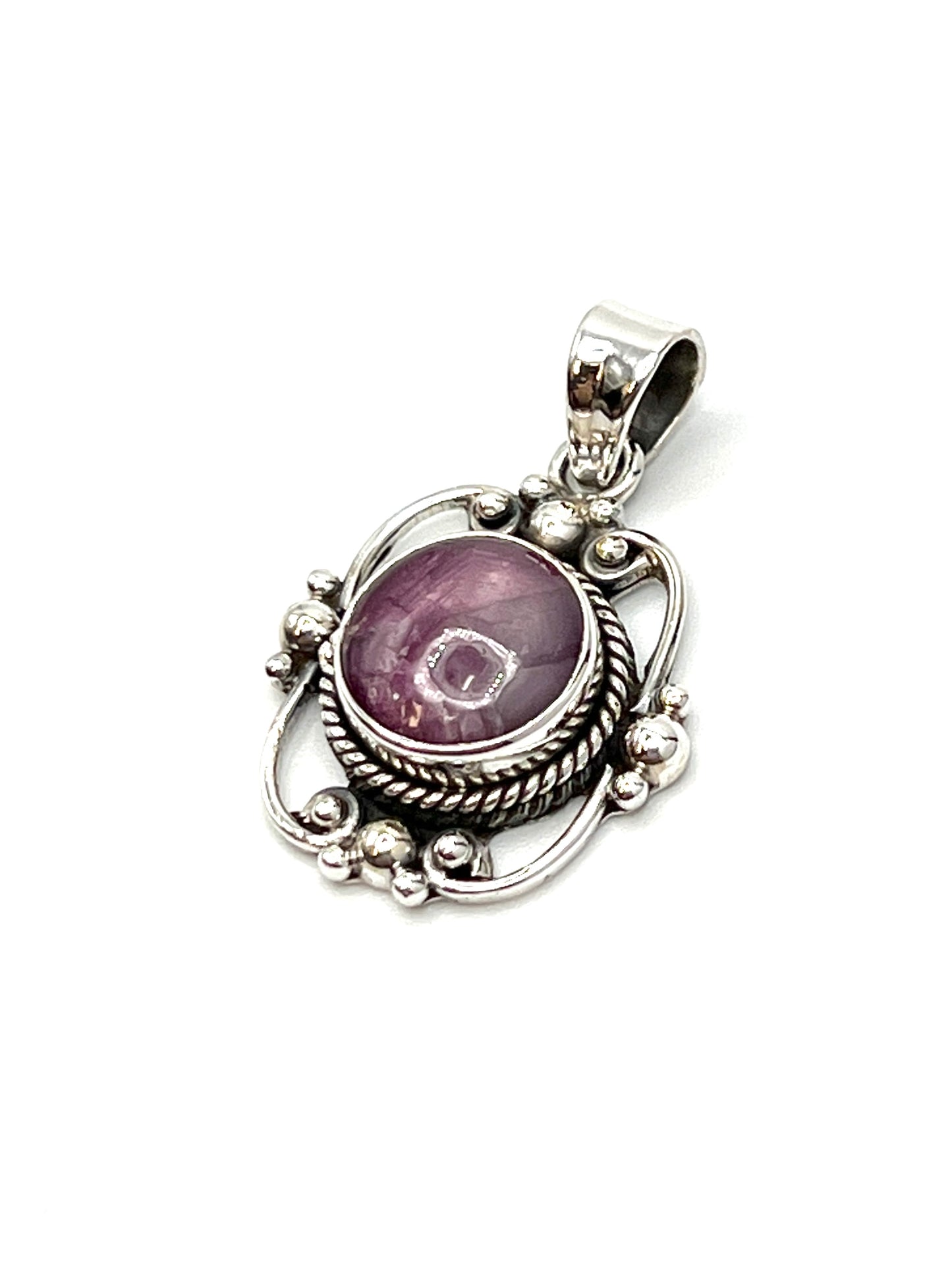 Sterling Silver Victorian Mirror Pendants Premium Stones