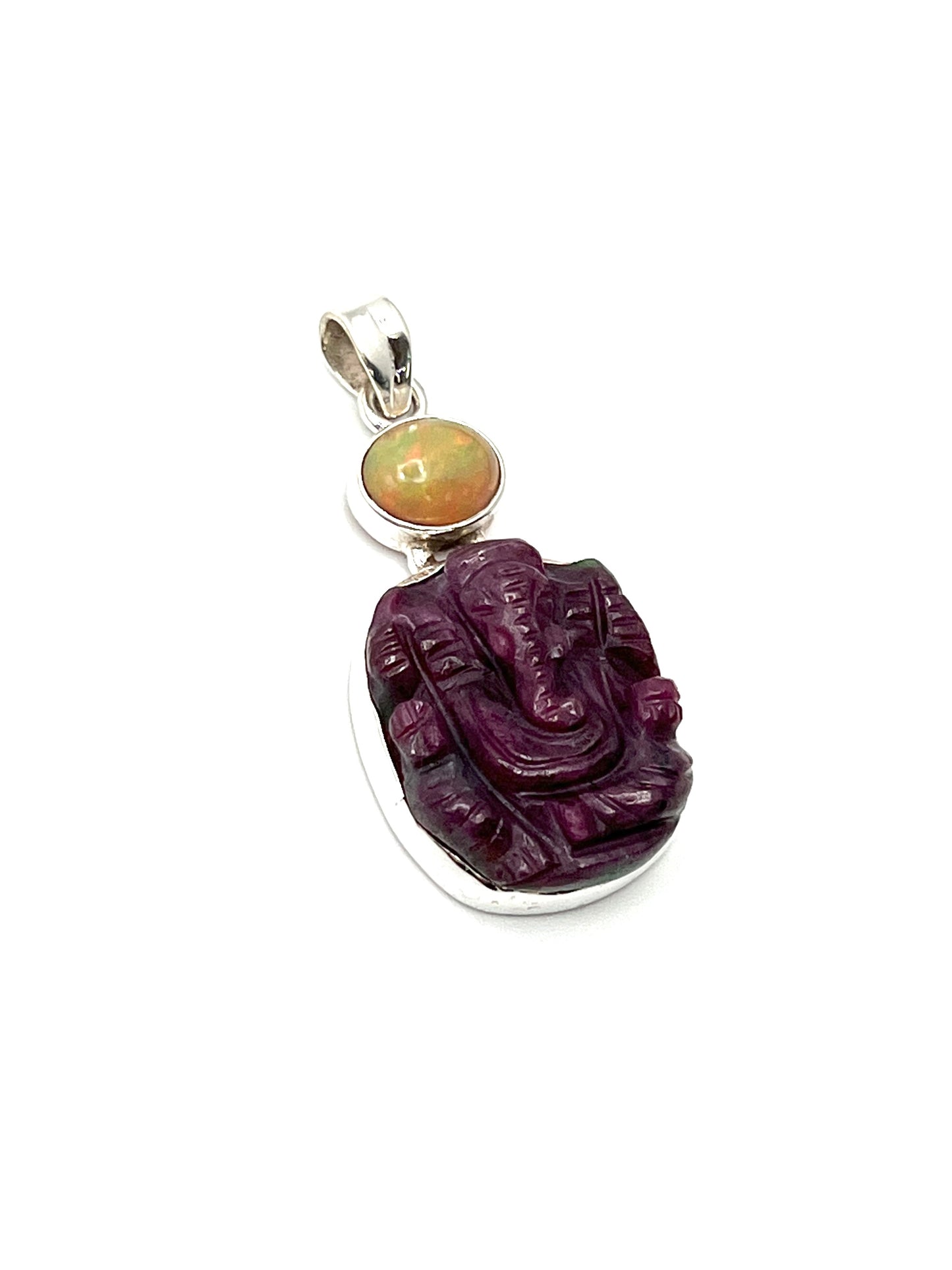Ruby Ganesh Pendants