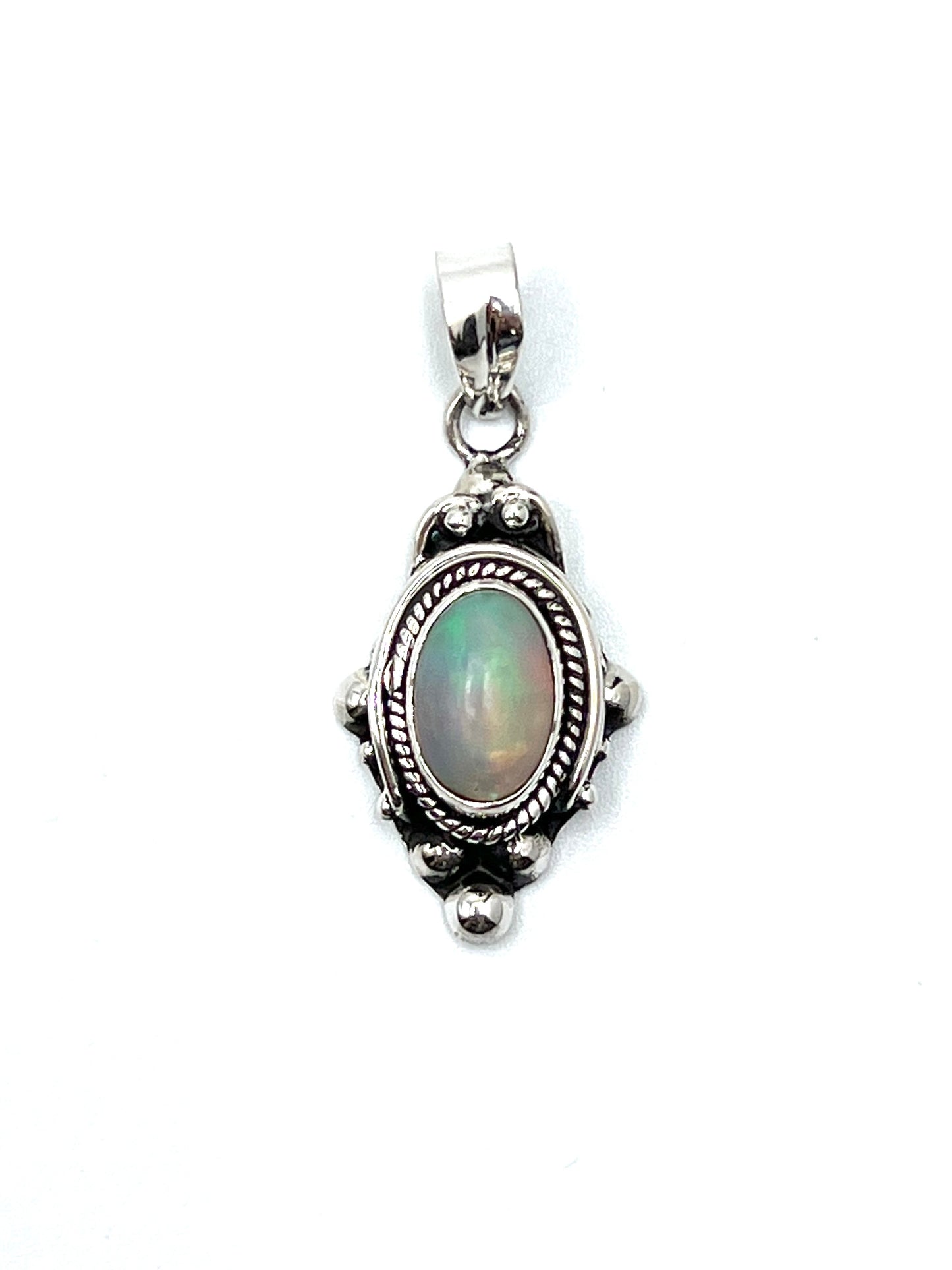 Bali Ball Point Opal Pendants