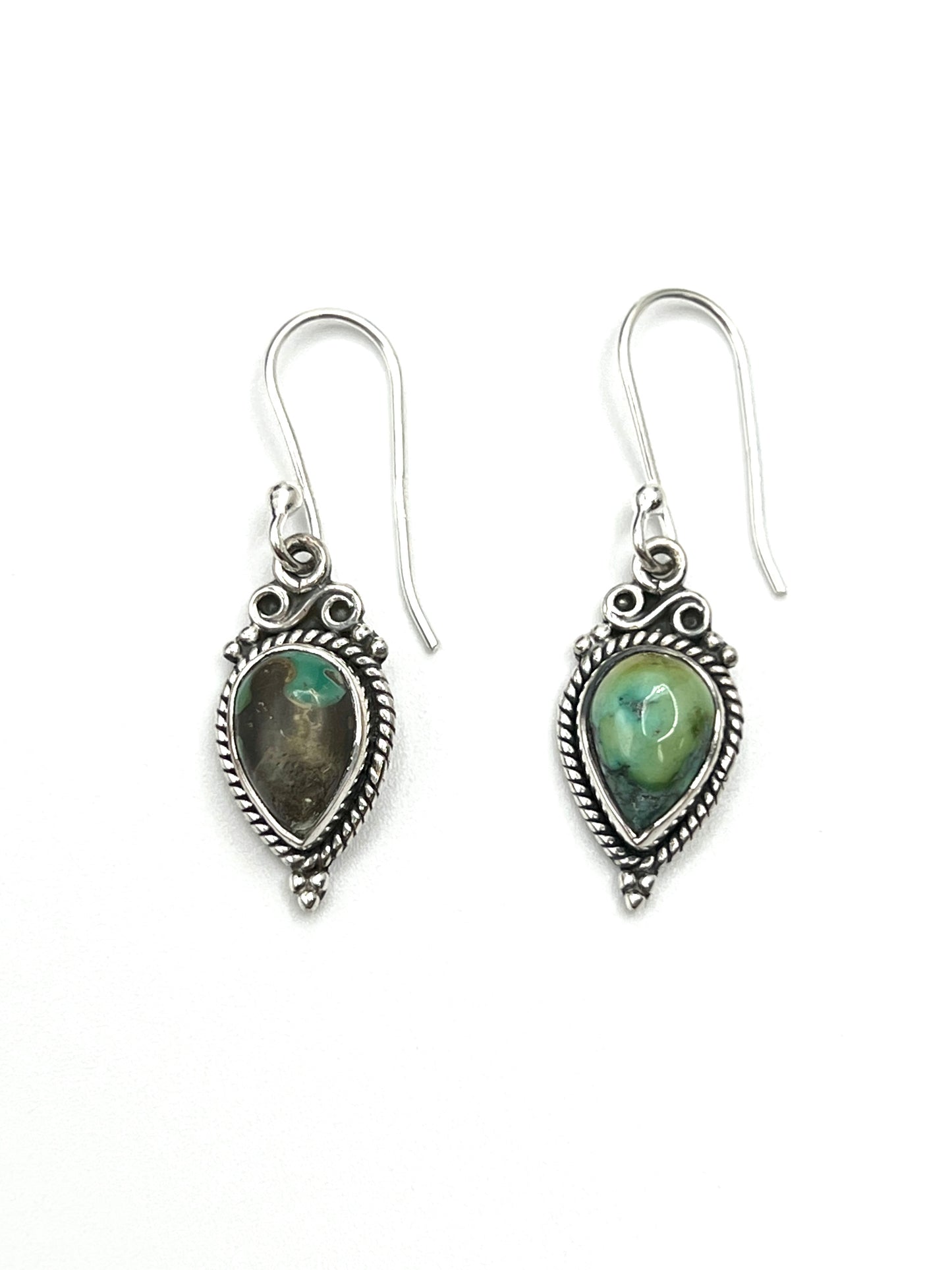 Bali Teardrop Gemstone Earrings