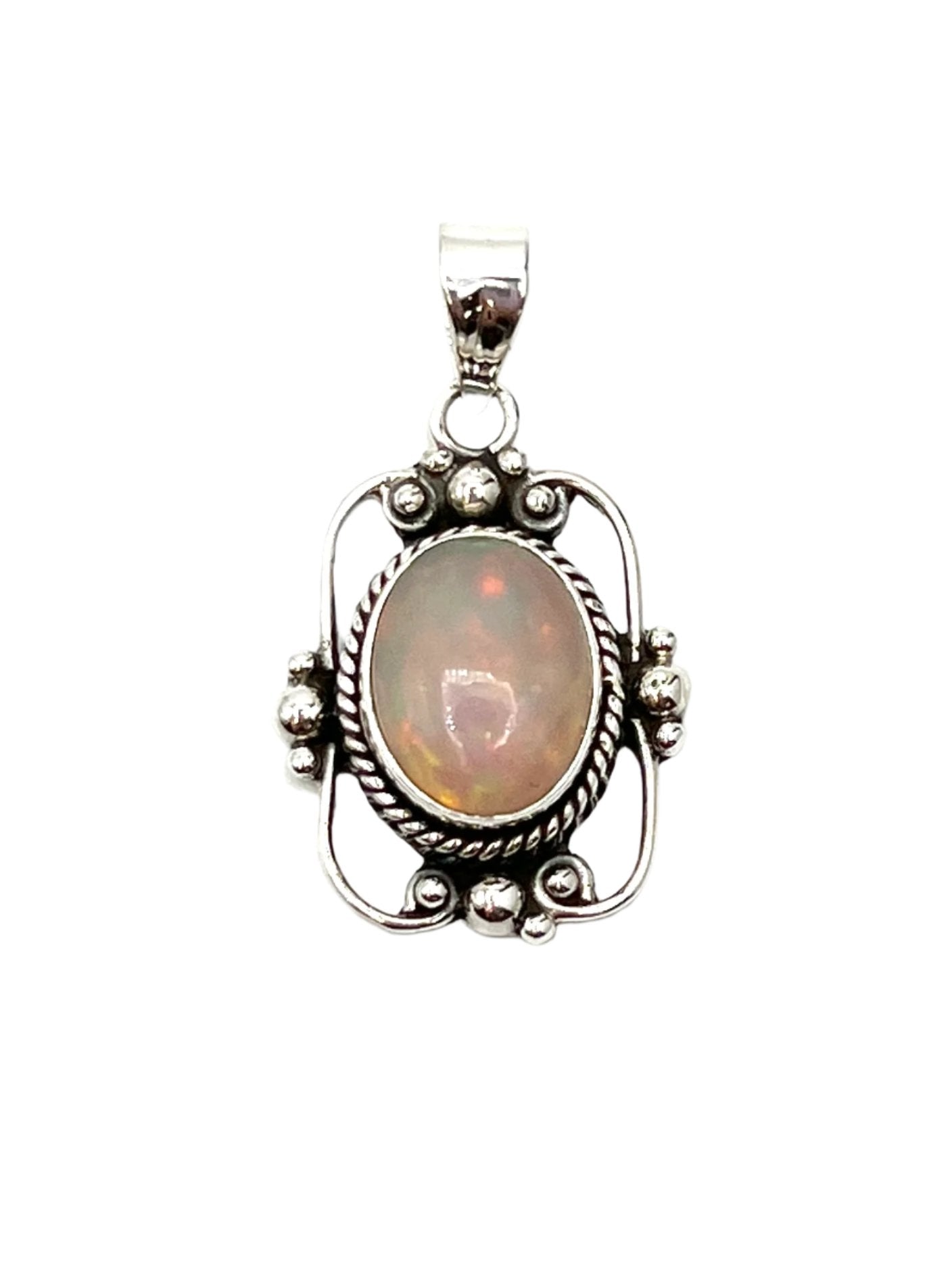 Sterling Silver Victorian Mirror Pendants Premium Stones