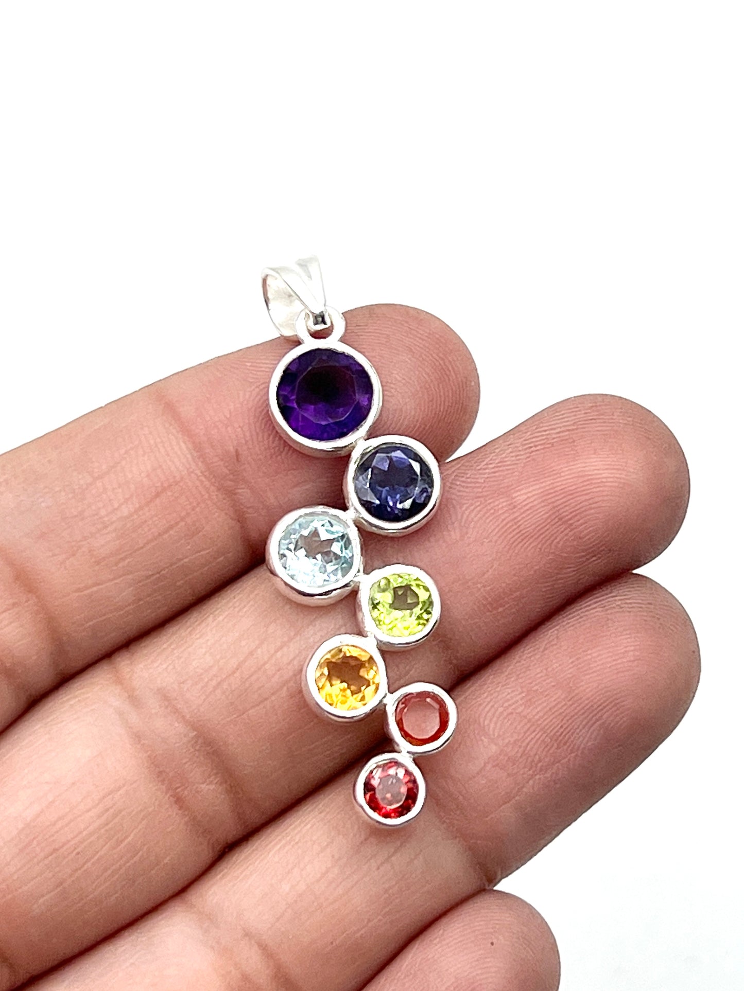 Sterling Silver Chakra Pendant