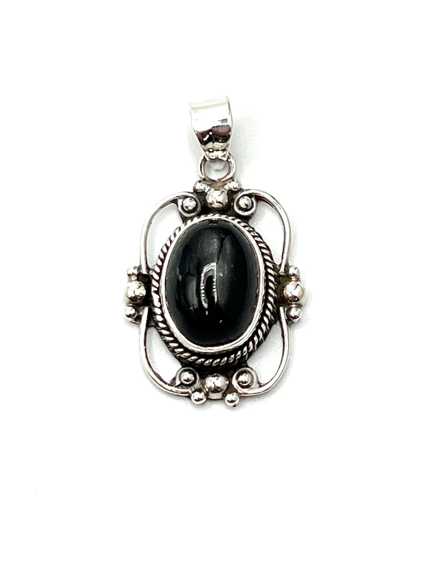 Sterling Silver Victorian Mirror Pendants