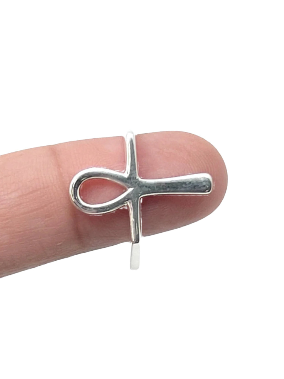 Sterling Silver Square Ankh Rings