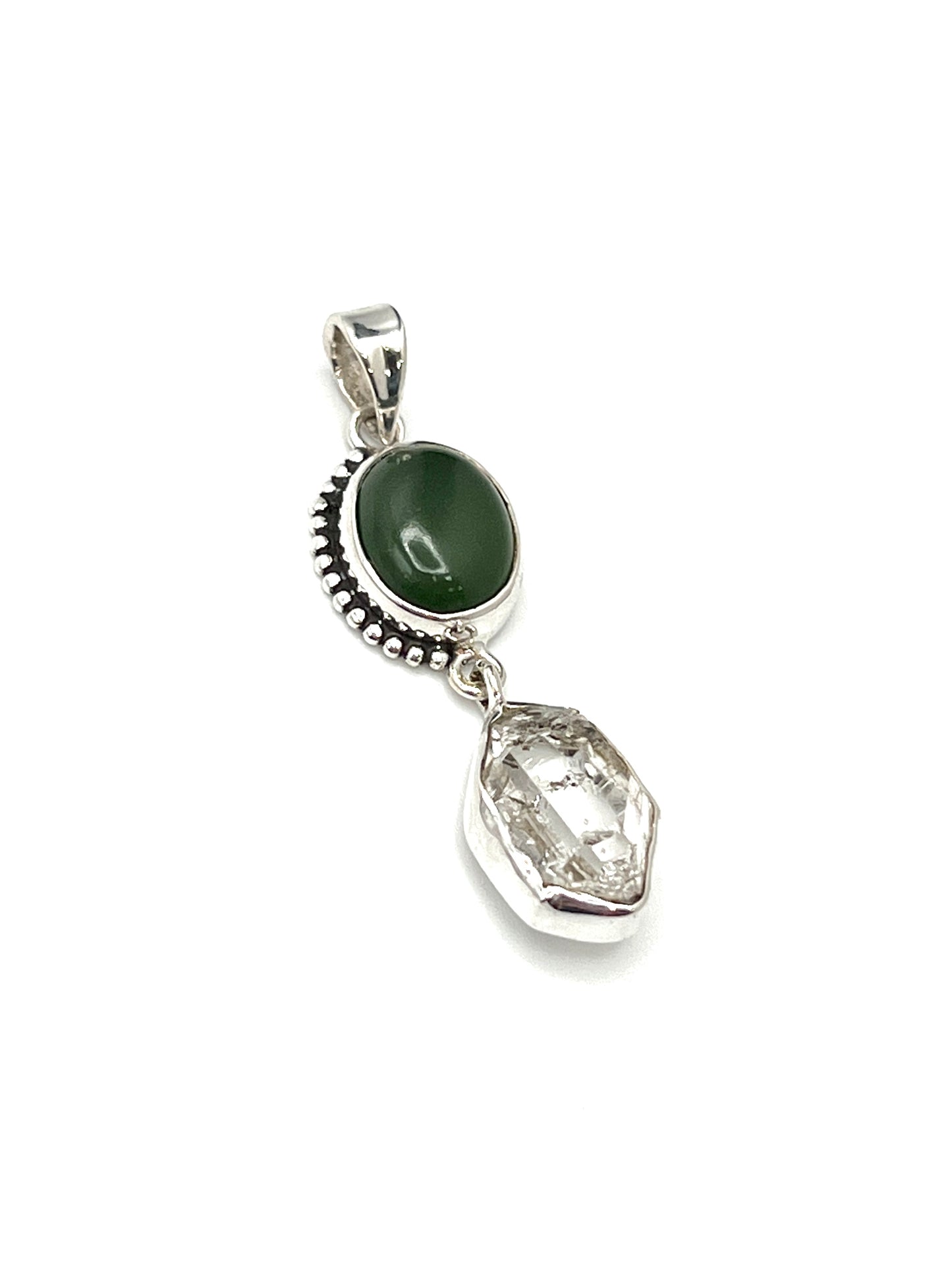 Bali Oval Herkimer Pendants
