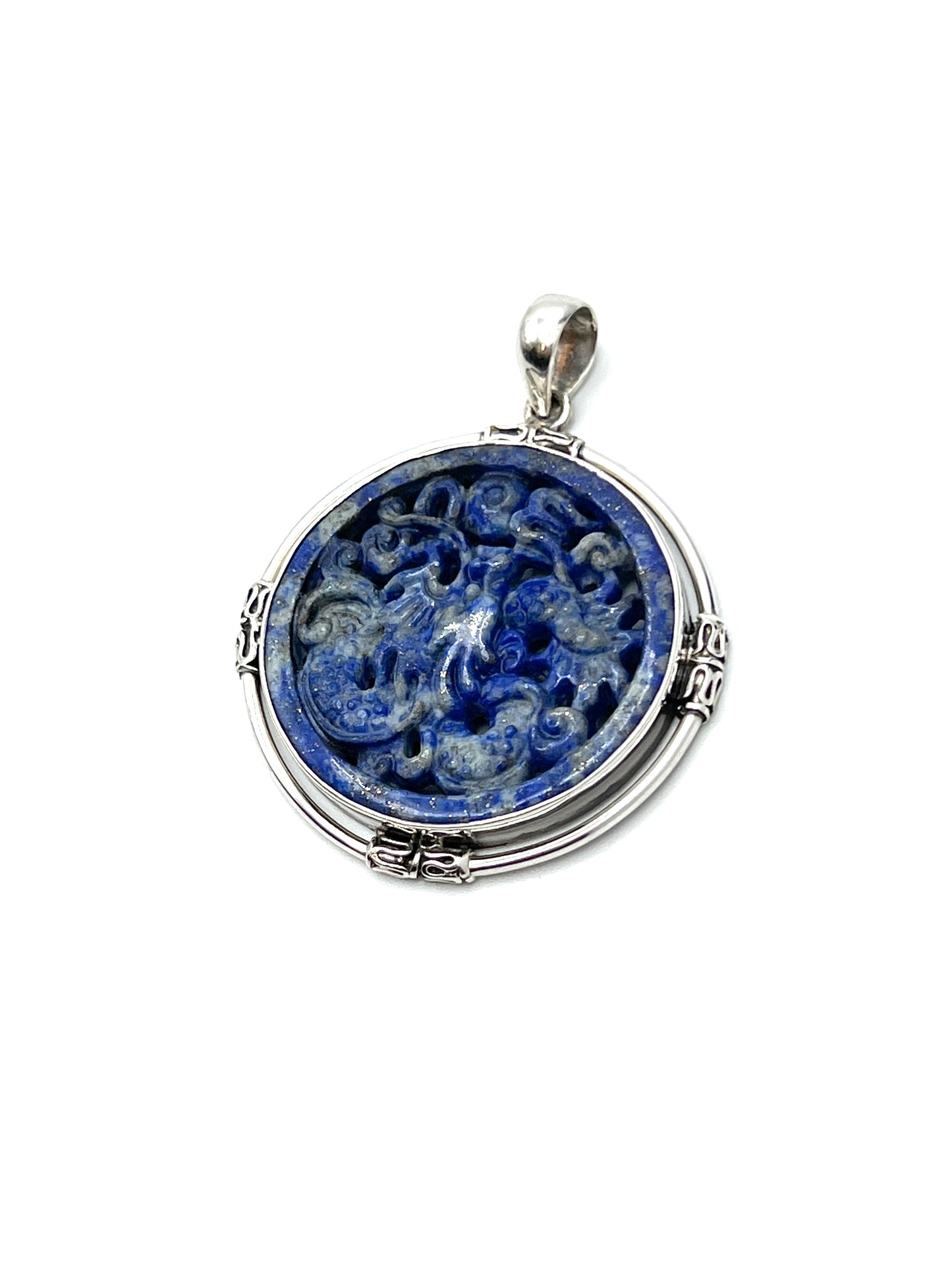 Lapis Lazuli Dragon Pendant