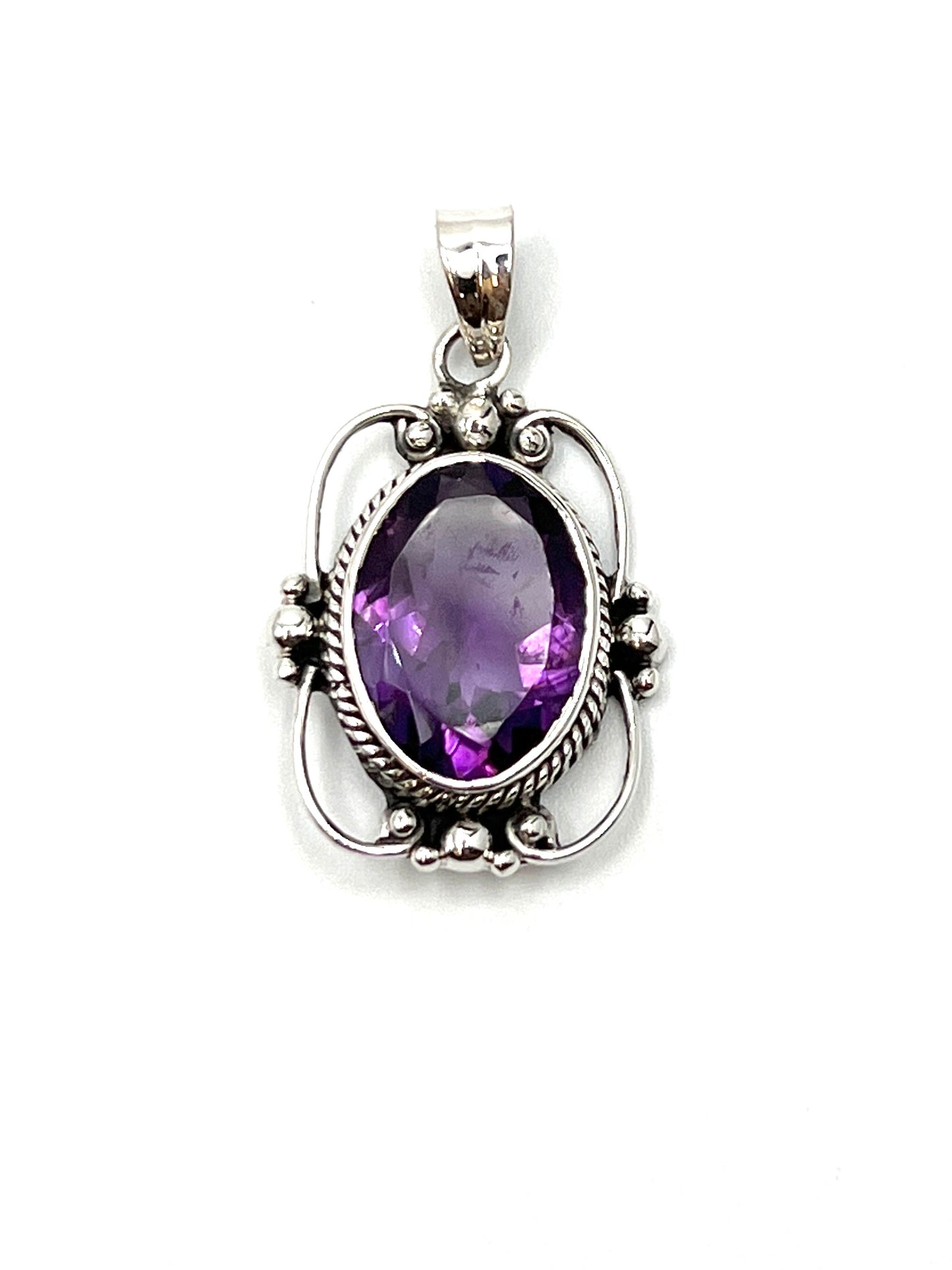 Sterling Silver Victorian Mirror Pendants
