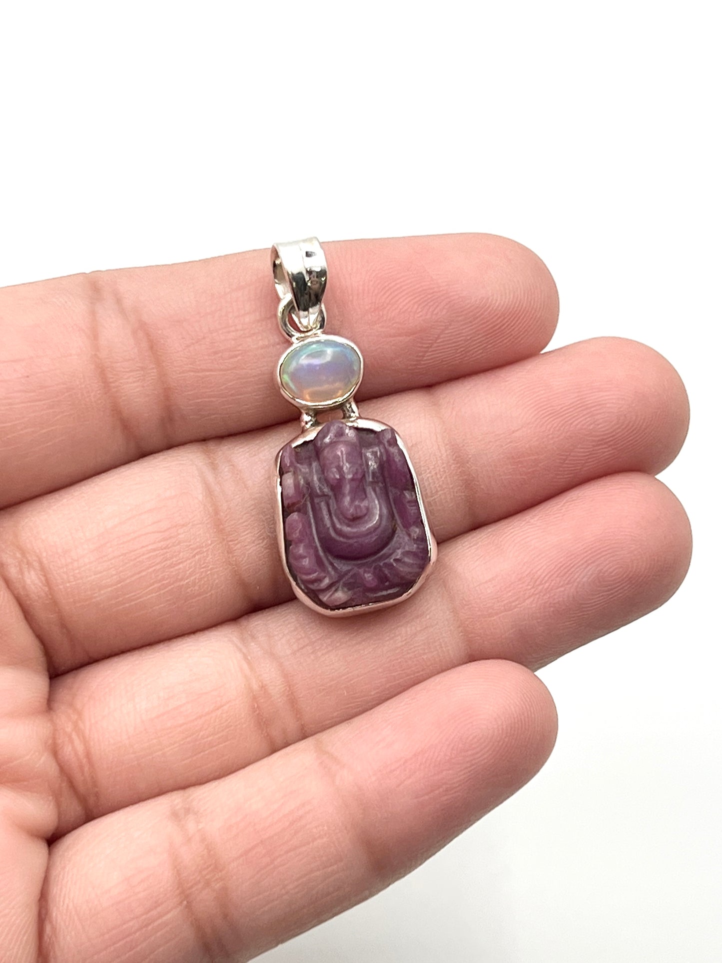 Ruby Ganesh Pendants