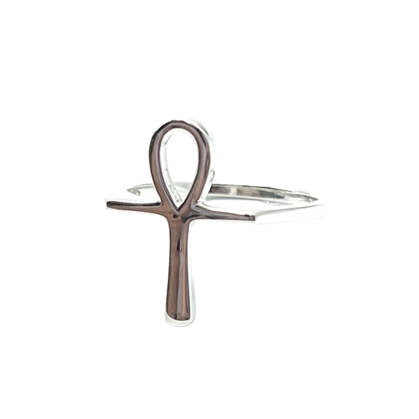 Sterling Silver Square Ankh Rings