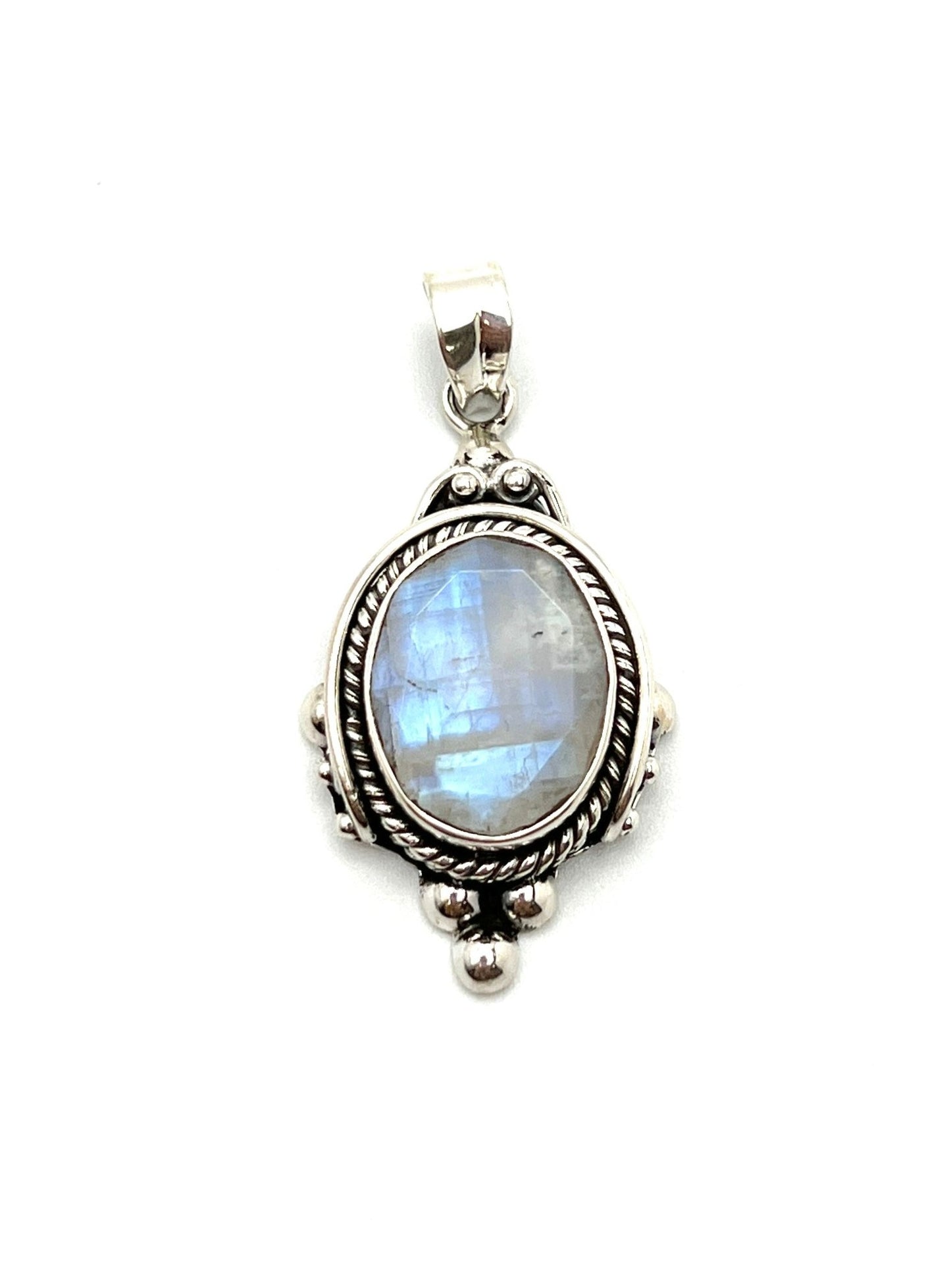 Bali Ball Point Moonstone Pendants