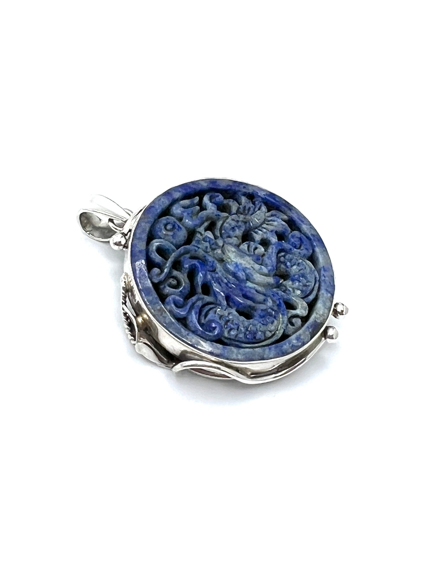 Lapis Lazuli Dragon Pendant