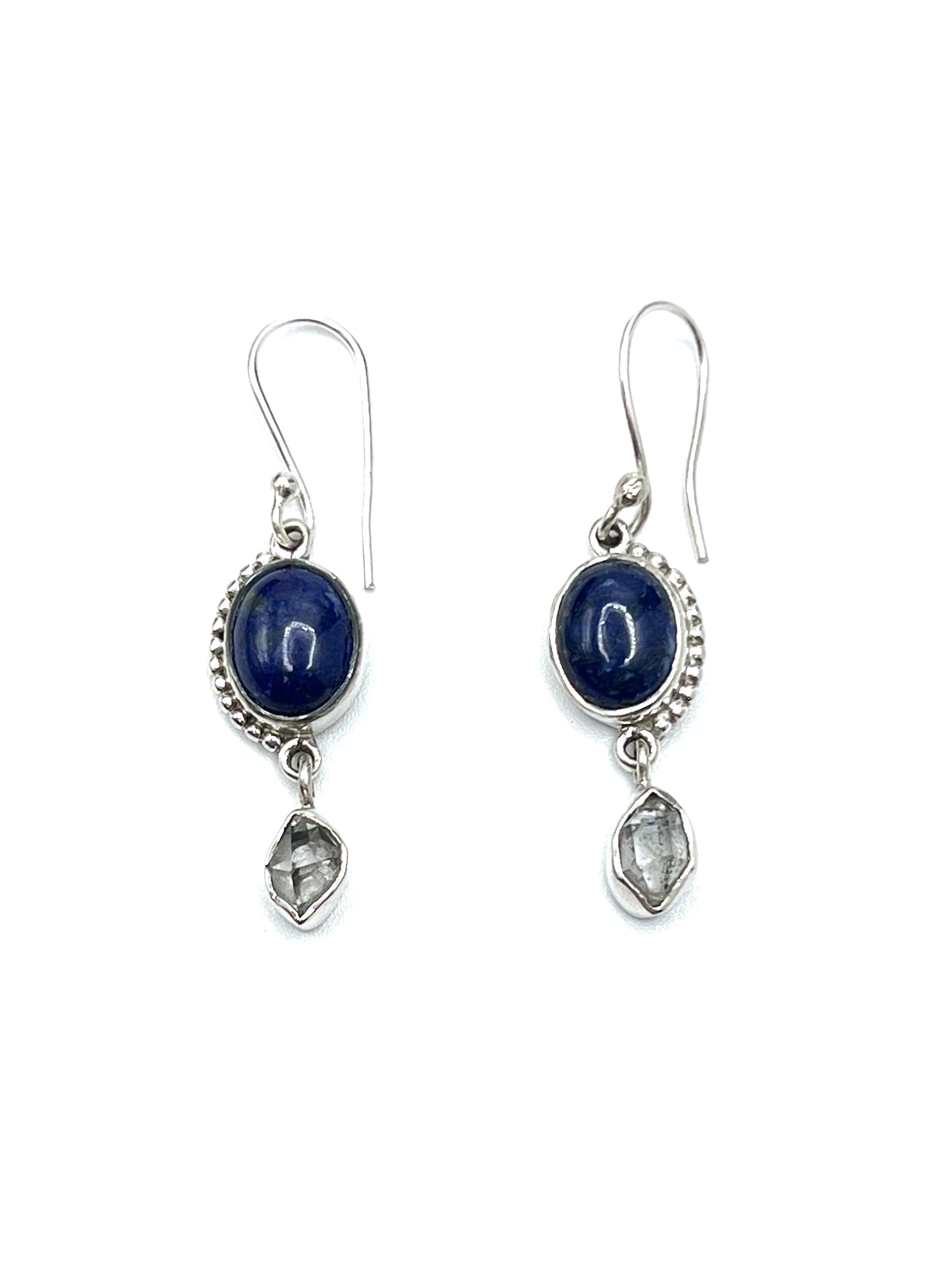 Bali Oval Herkimer Earrings