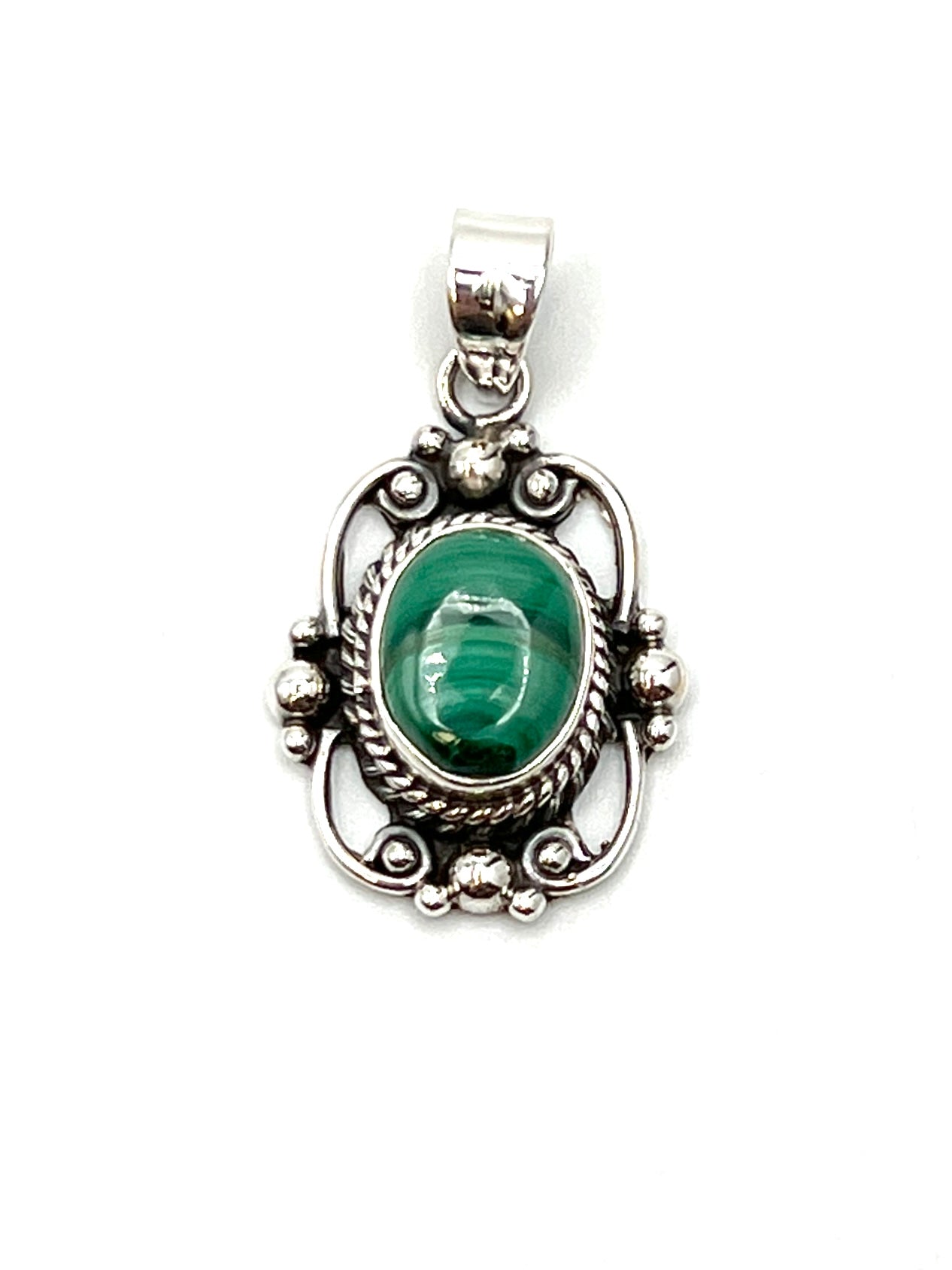 Sterling Silver Victorian Mirror Pendants