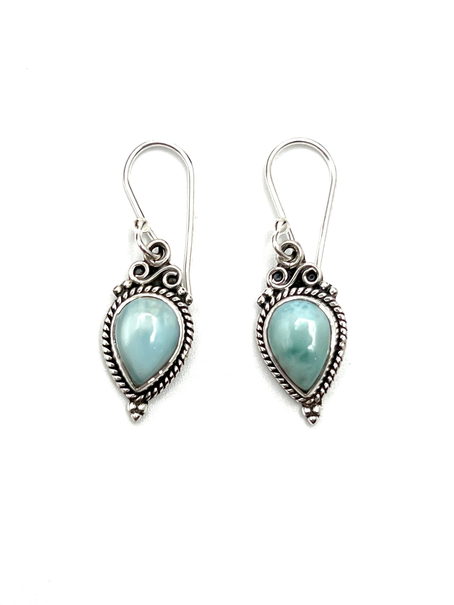 Bali Teardrop Gemstone Earrings