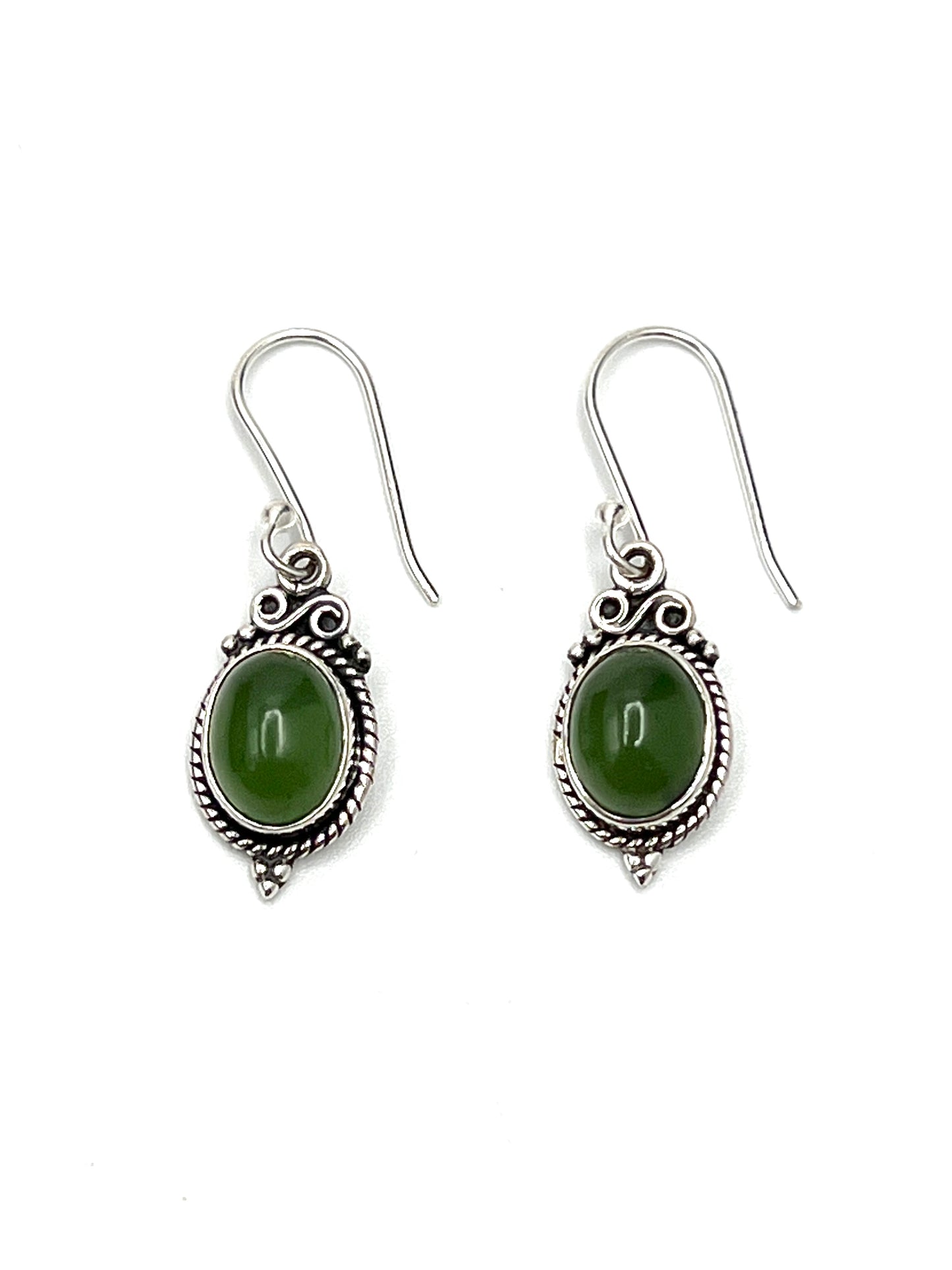 Bali Oval Gemtone Earrings