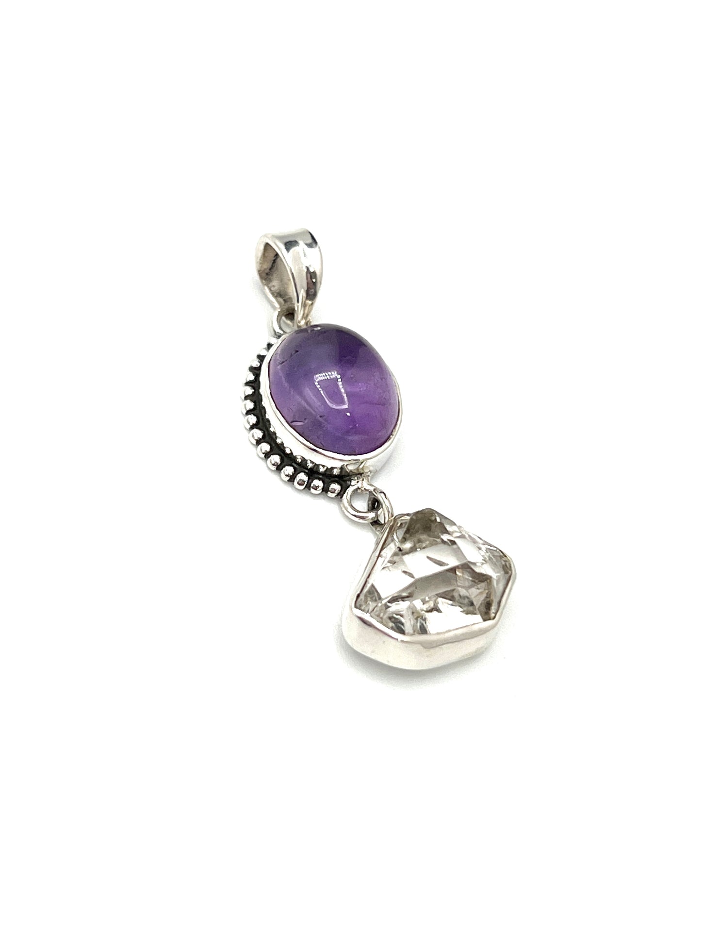 Bali Oval Herkimer Pendants