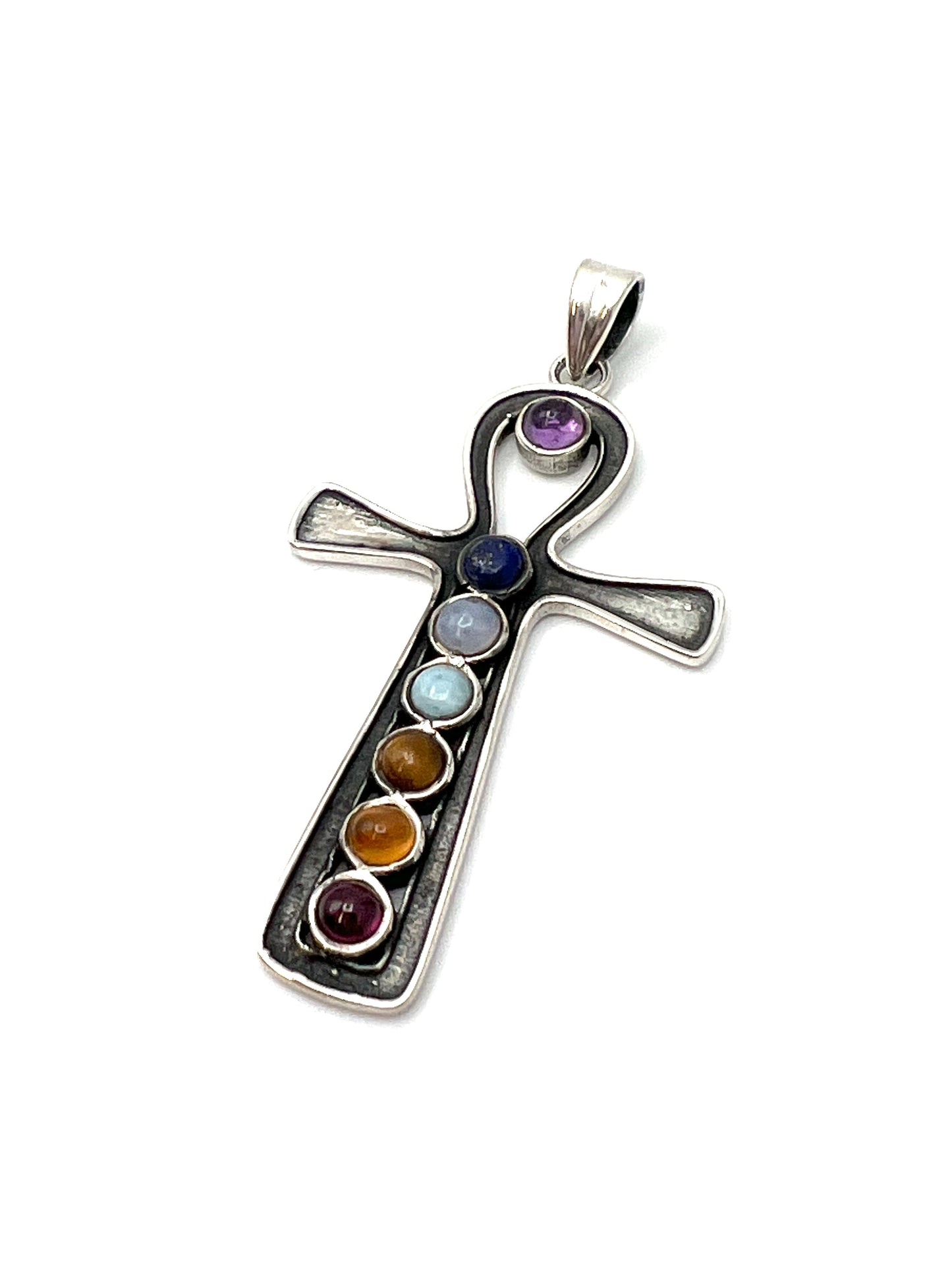 Chakra Ankh Pendants