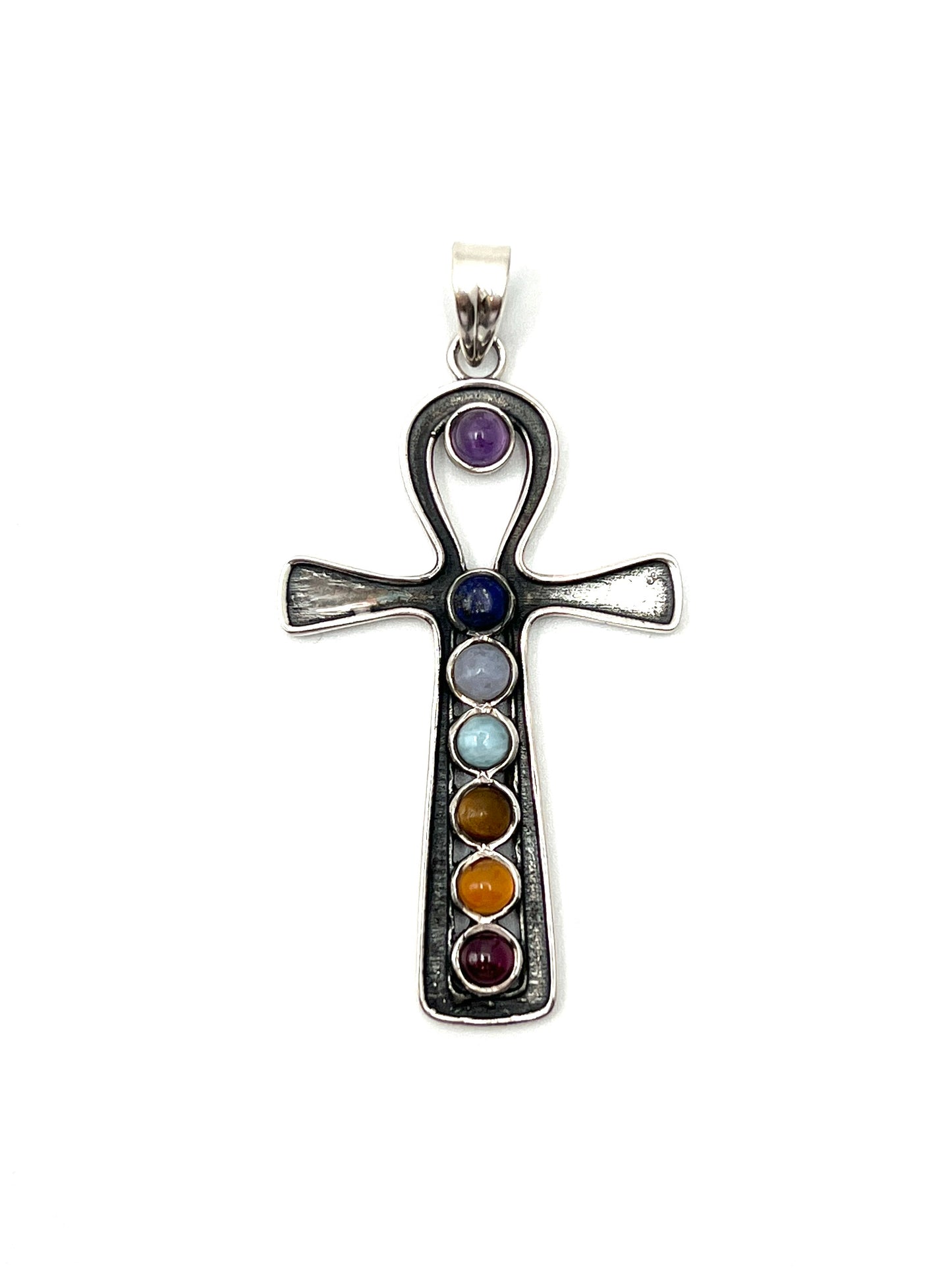Chakra Ankh Pendants