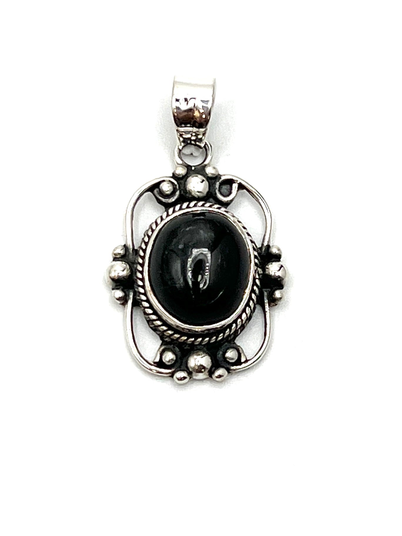 Sterling Silver Victorian Mirror Pendants