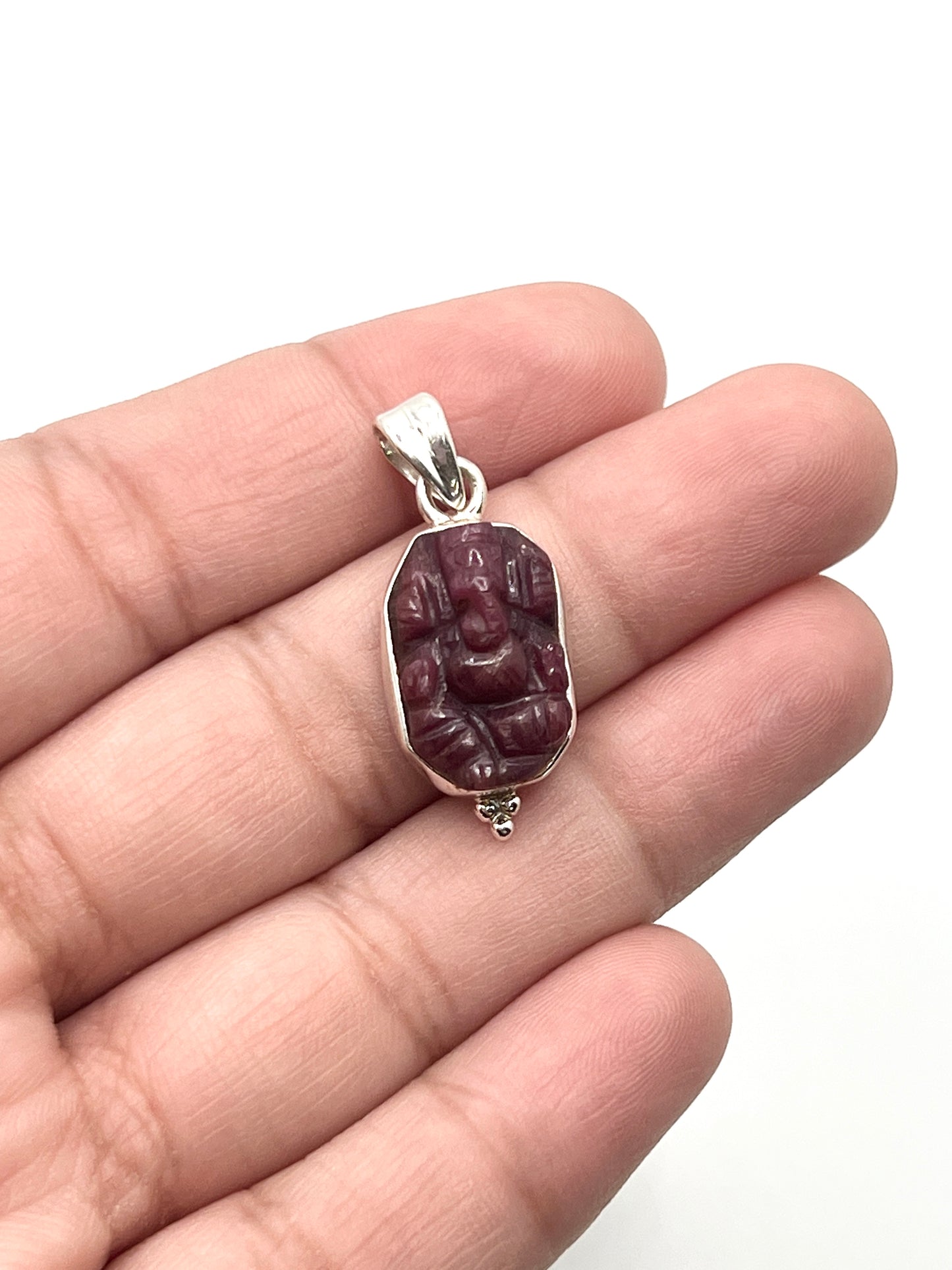 Ruby Ganesh Pendants