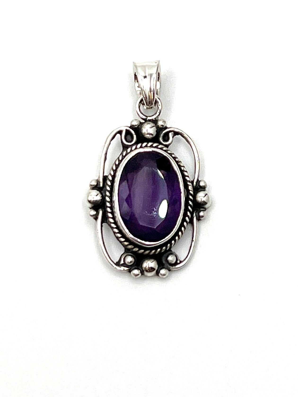 Sterling Silver Victorian Mirror Pendants