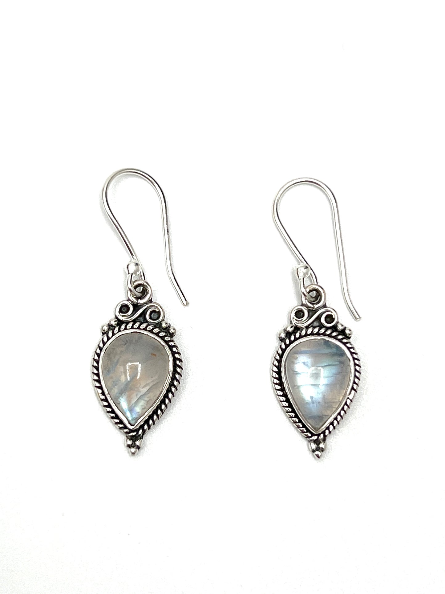 Bali Teardrop Gemstone Earrings