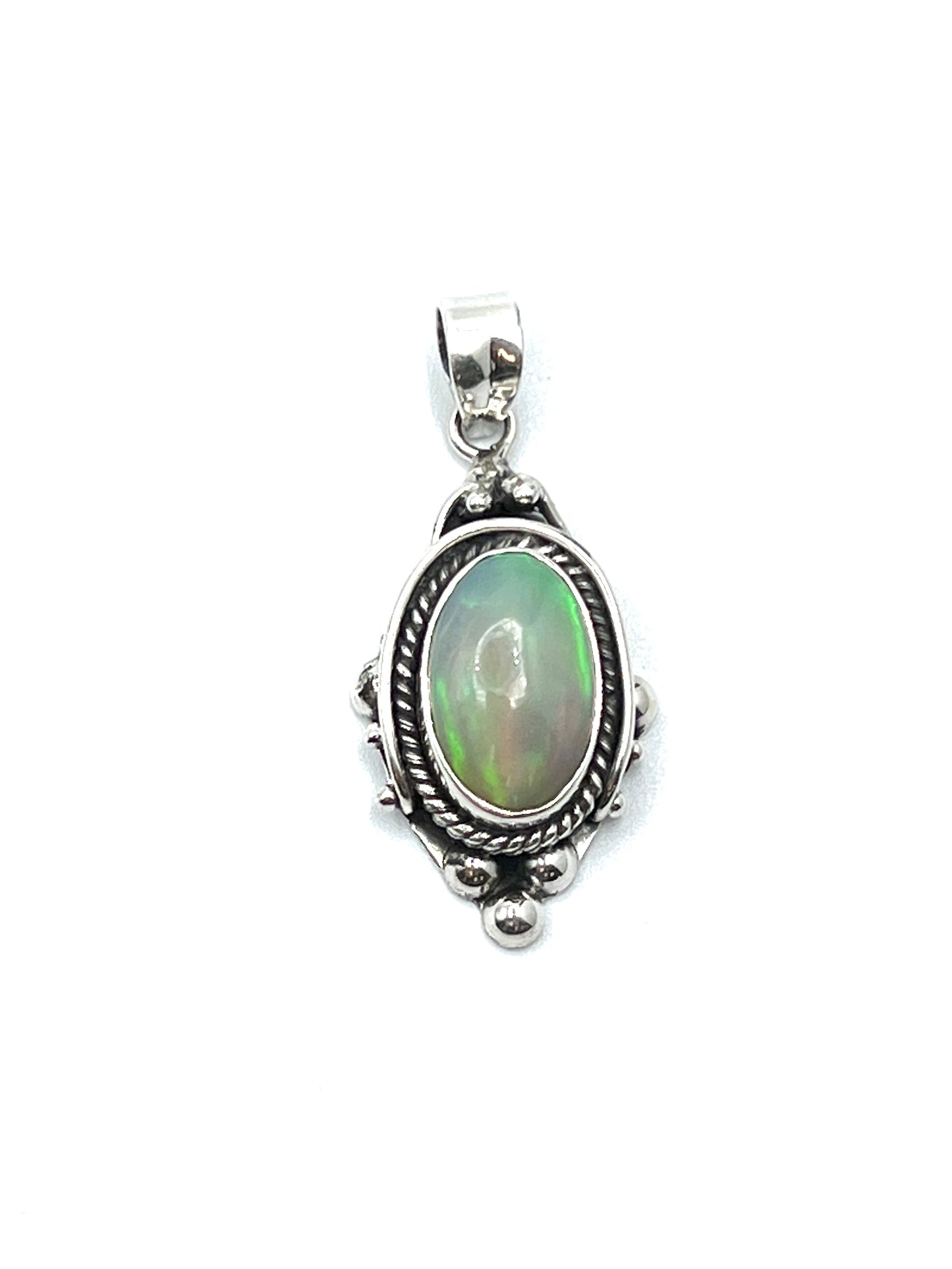 Bali Ball Point Opal Pendants
