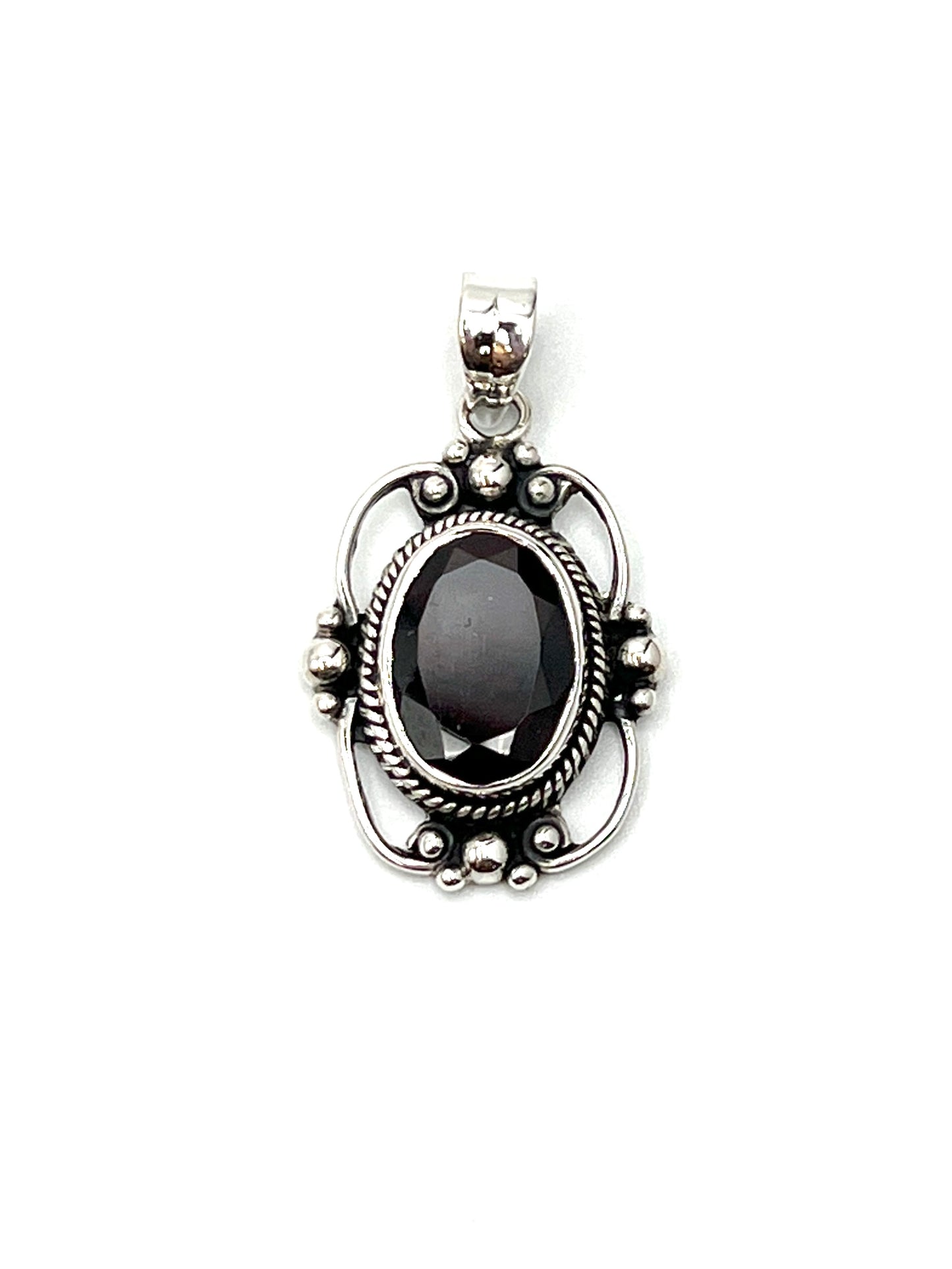 Sterling Silver Victorian Mirror Pendants