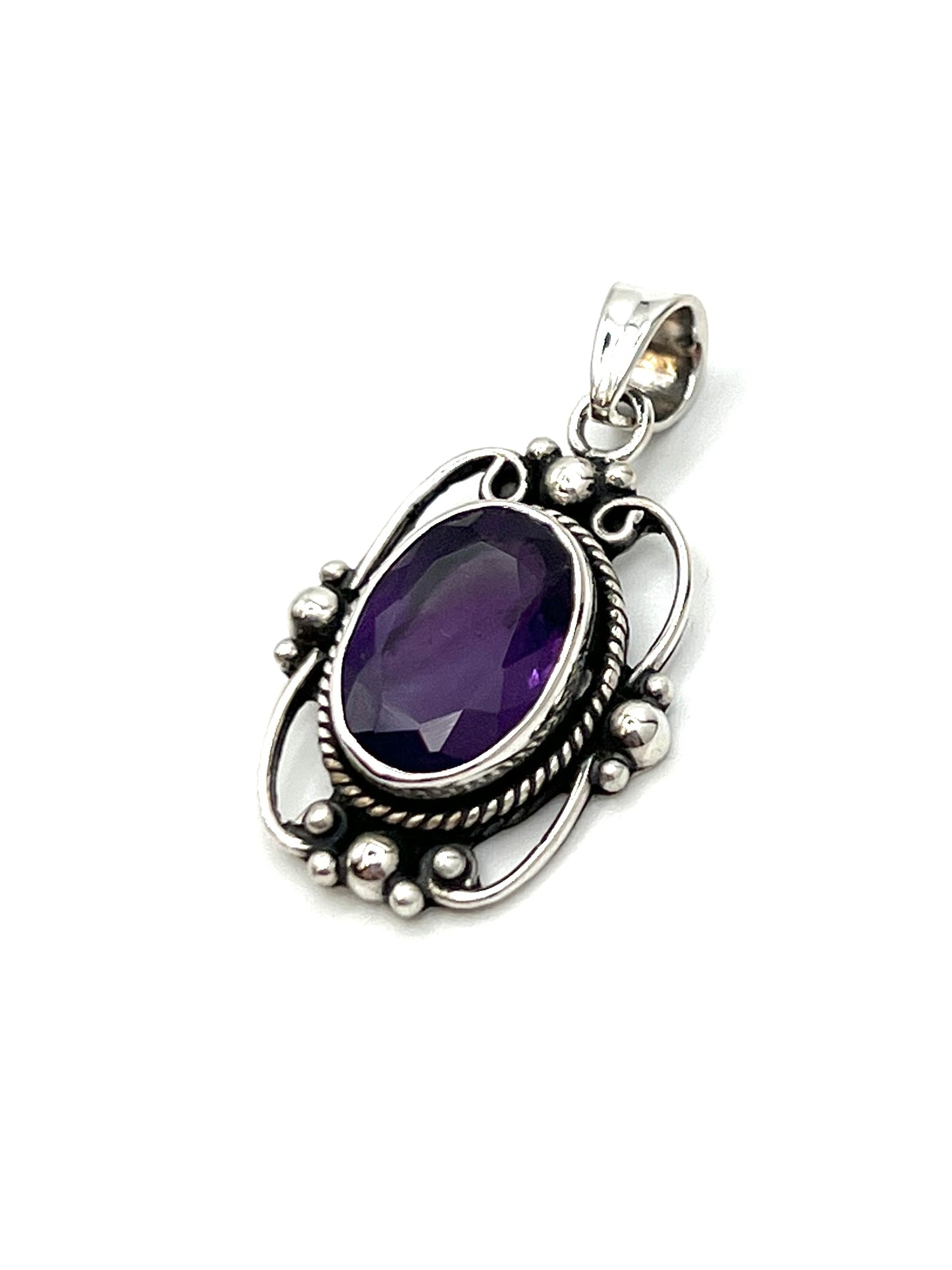 Sterling Silver Victorian Mirror Pendants