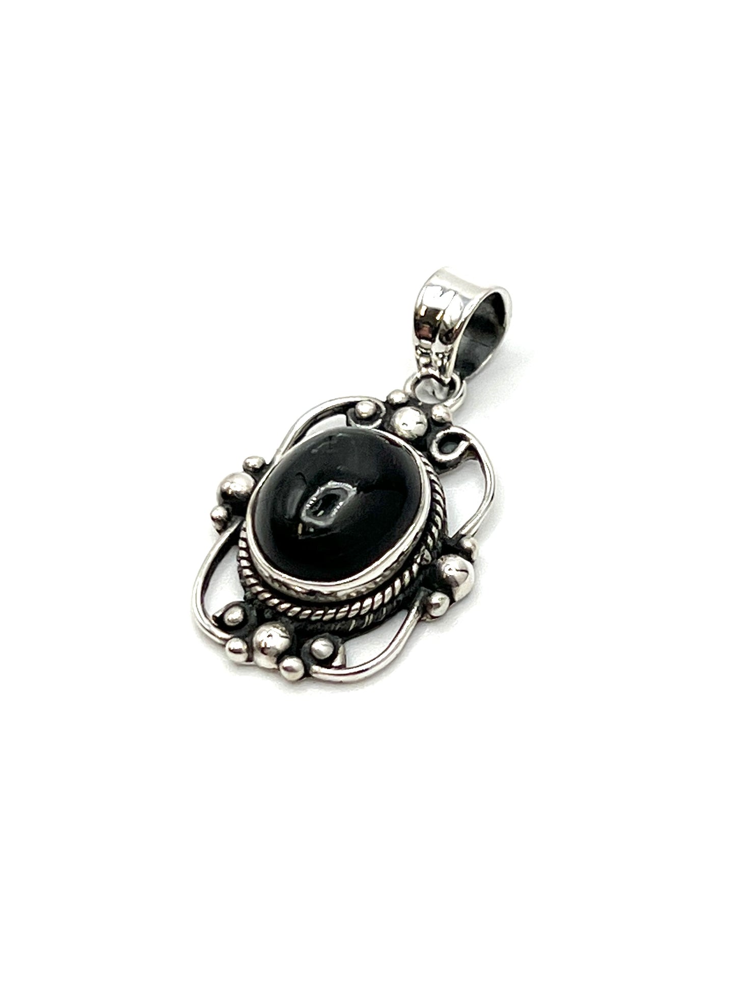 Sterling Silver Victorian Mirror Pendants