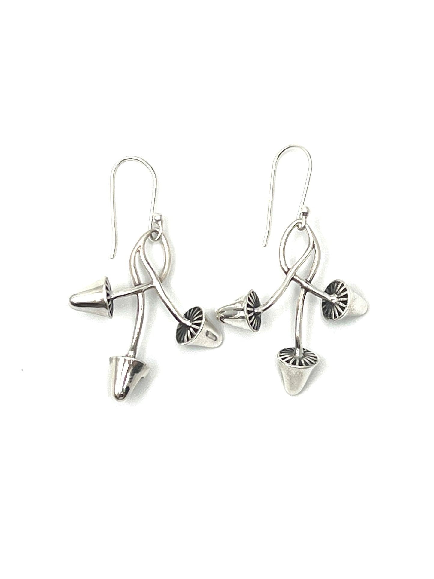 Triple Mushroom Earrings