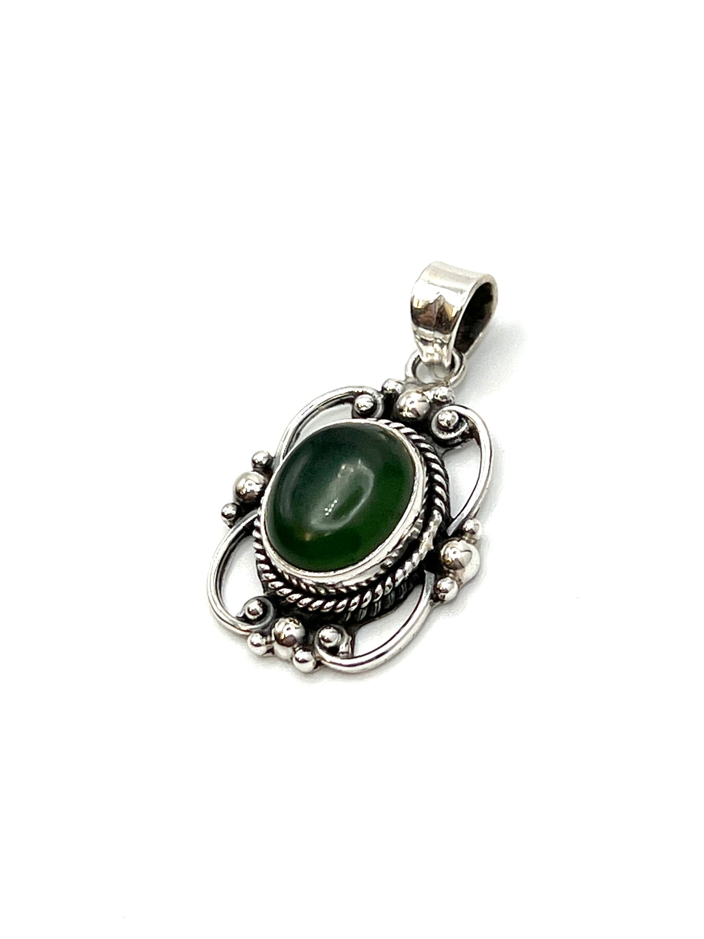 Sterling Silver Victorian Mirror Pendants