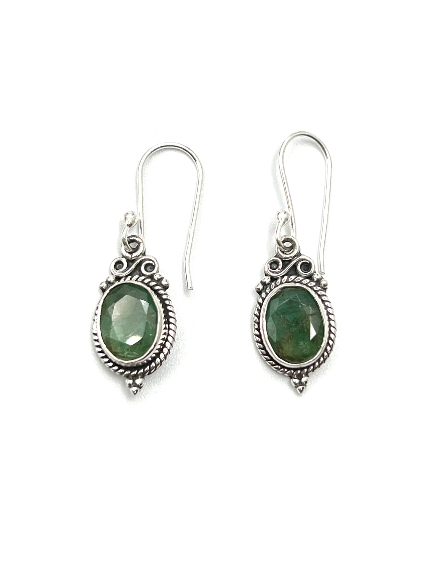Bali Oval Gemtone Earrings