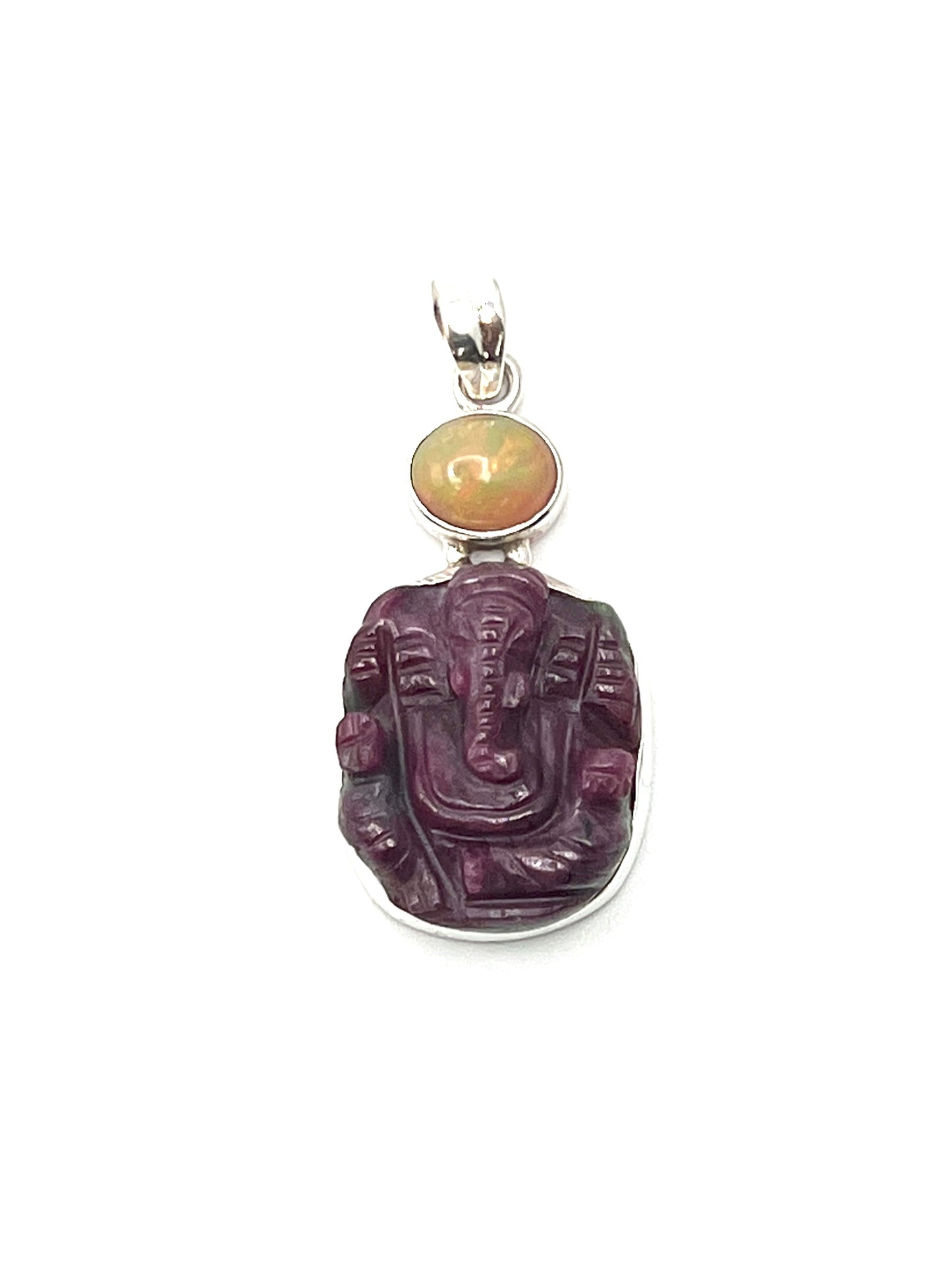 Ruby Ganesh Pendants