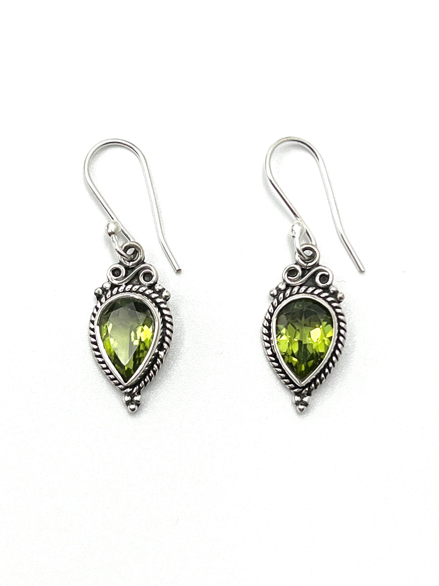 Bali Teardrop Gemstone Earrings