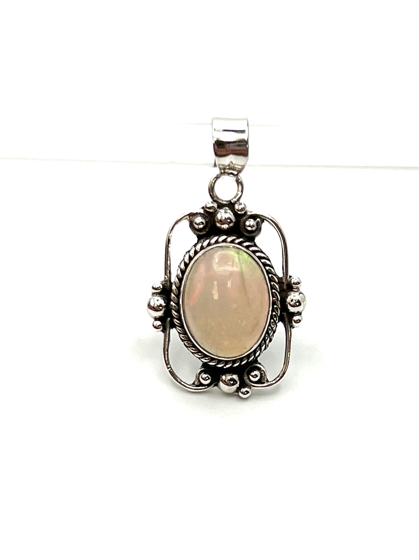 Sterling Silver Victorian Mirror Pendants Premium Stones