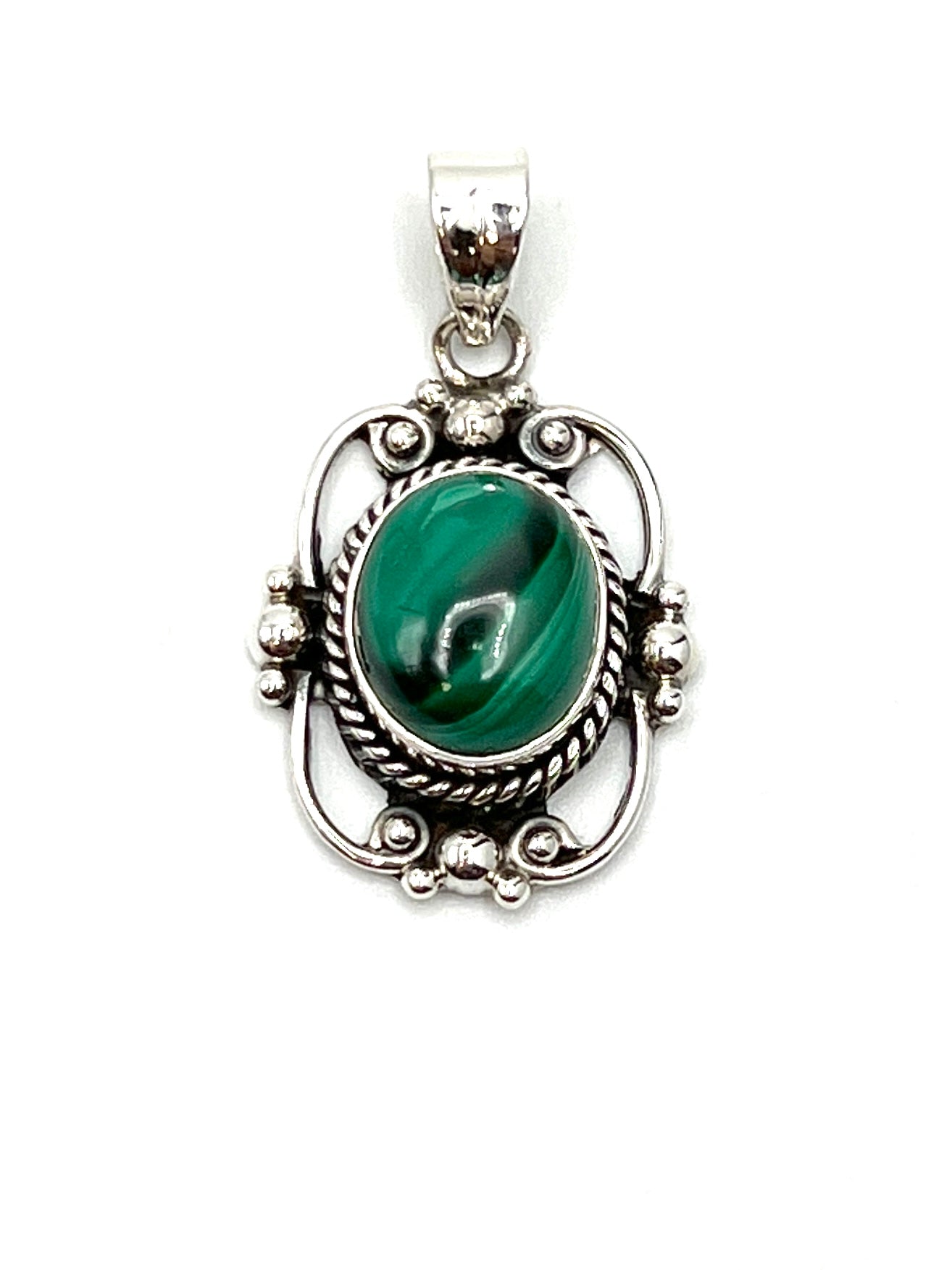 Sterling Silver Victorian Mirror Pendants