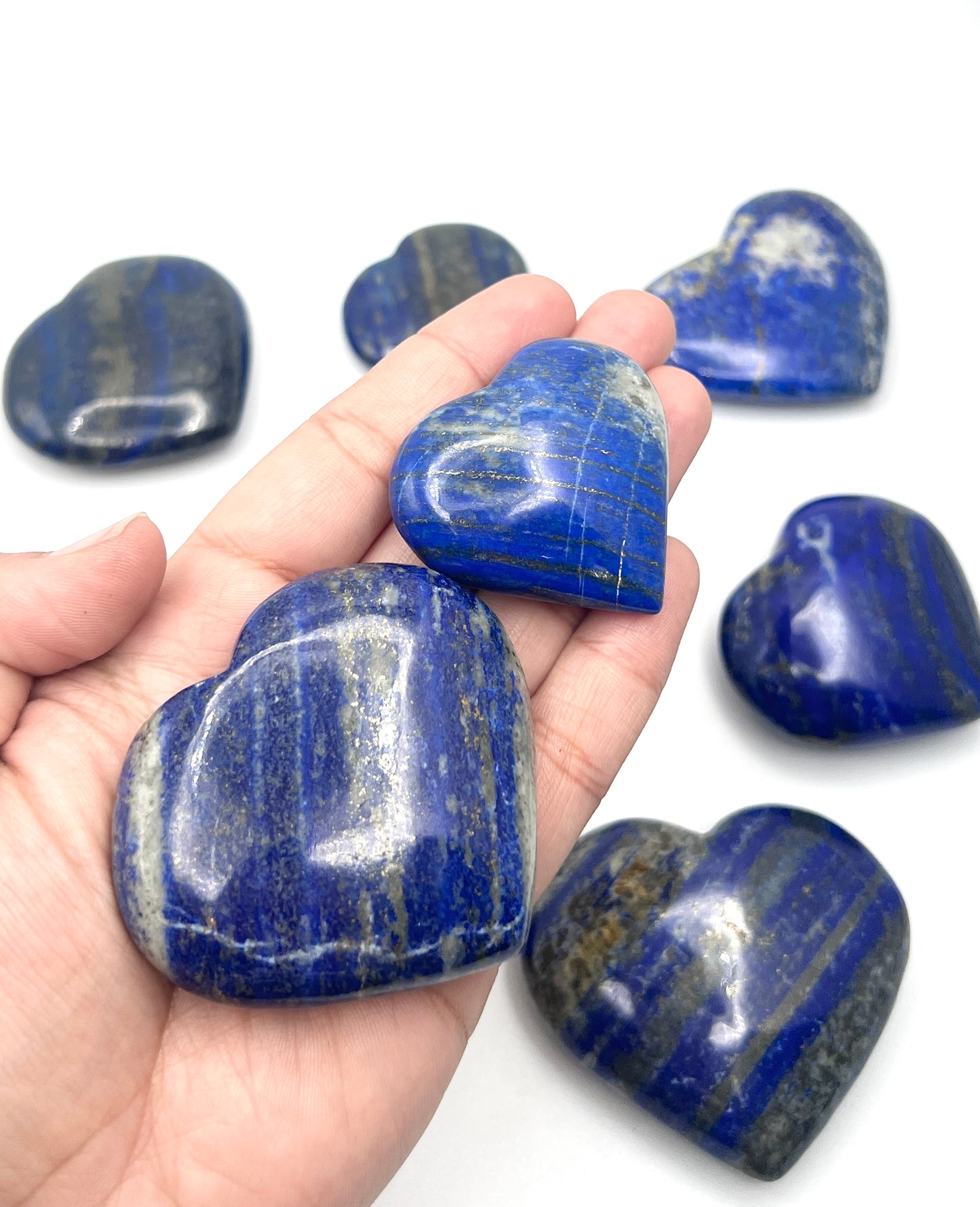 XXL Lapis Lazuli Hearts